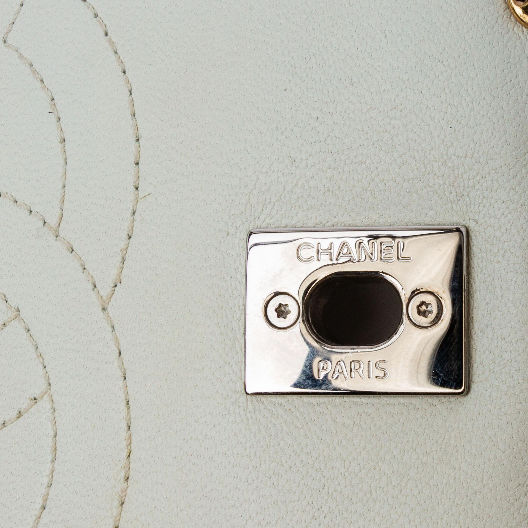 Chanel Small Quilted Lambskin Studded Bubble Flap