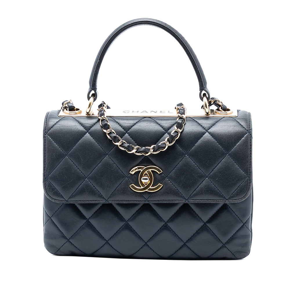 Chanel Small Quilted Lambskin Trendy CC Top Handle Flap