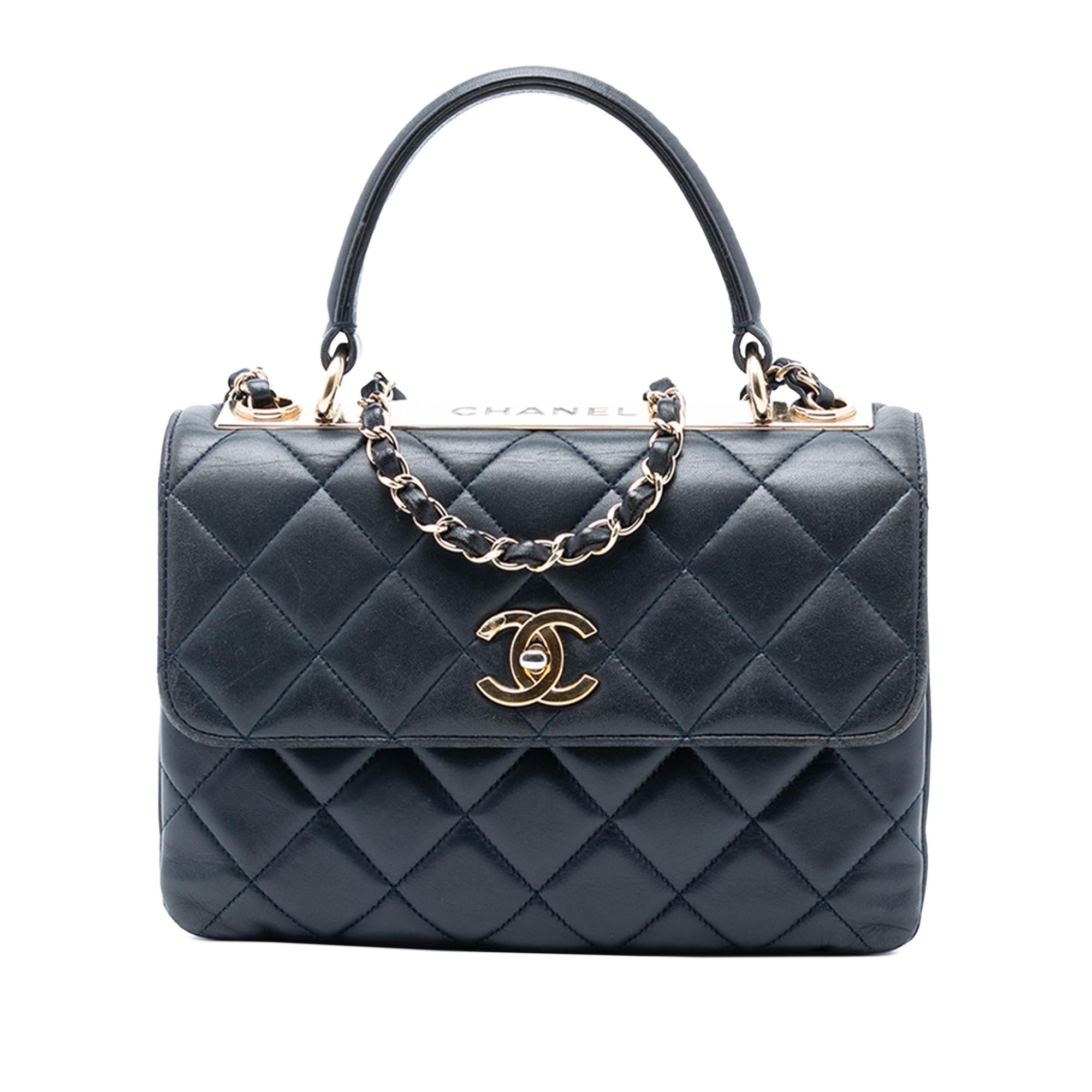 Chanel Small Quilted Lambskin Trendy CC Top Handle Flap