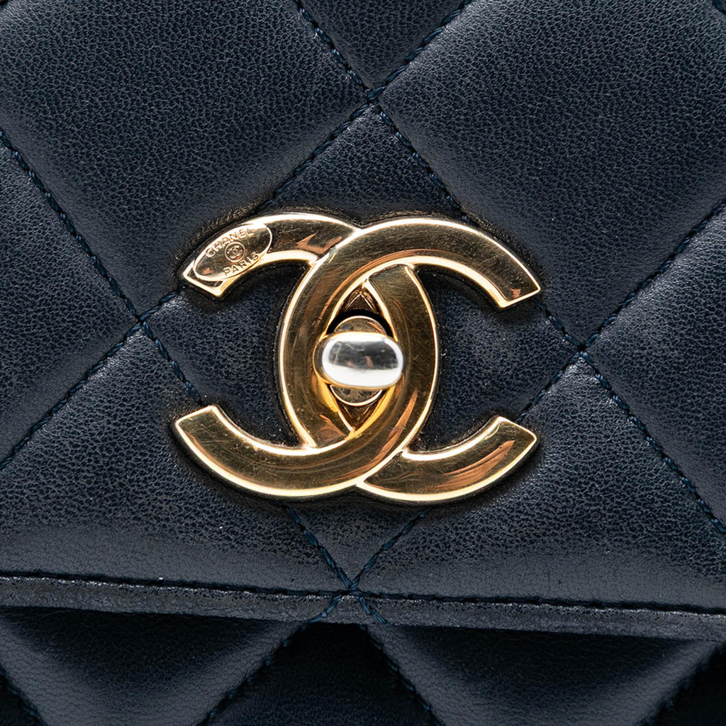 Chanel Small Quilted Lambskin Trendy CC Top Handle Flap