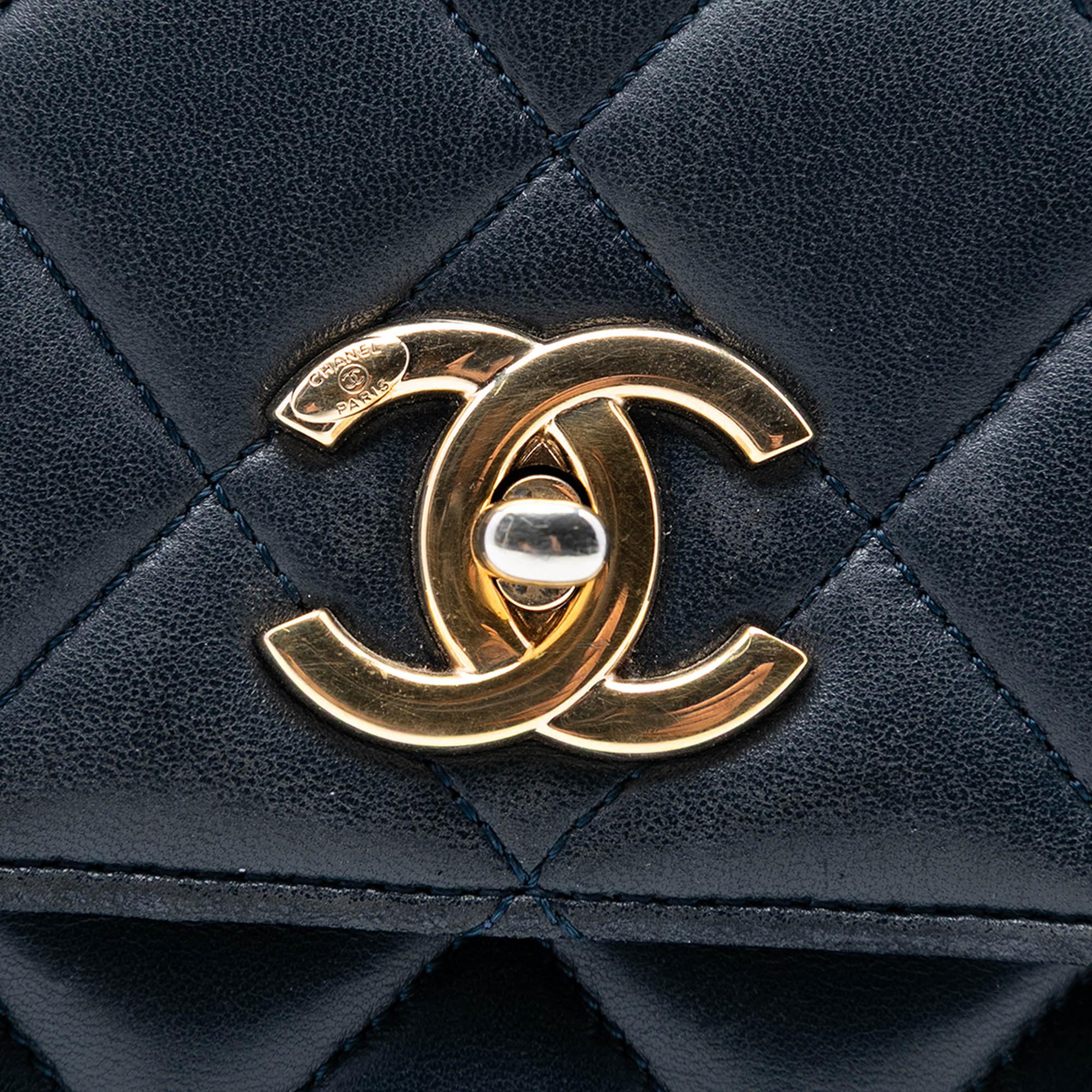 Chanel Small Quilted Lambskin Trendy CC Top Handle Flap