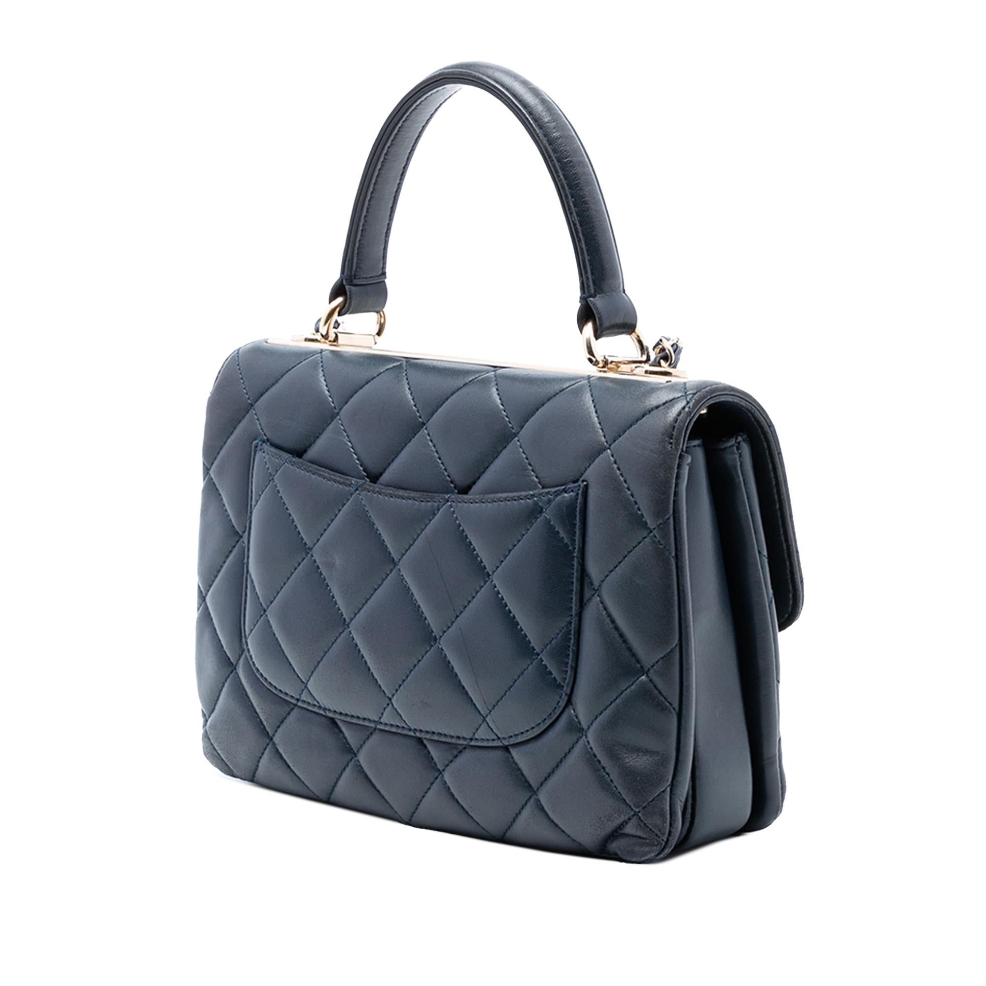 Chanel Small Quilted Lambskin Trendy CC Top Handle Flap