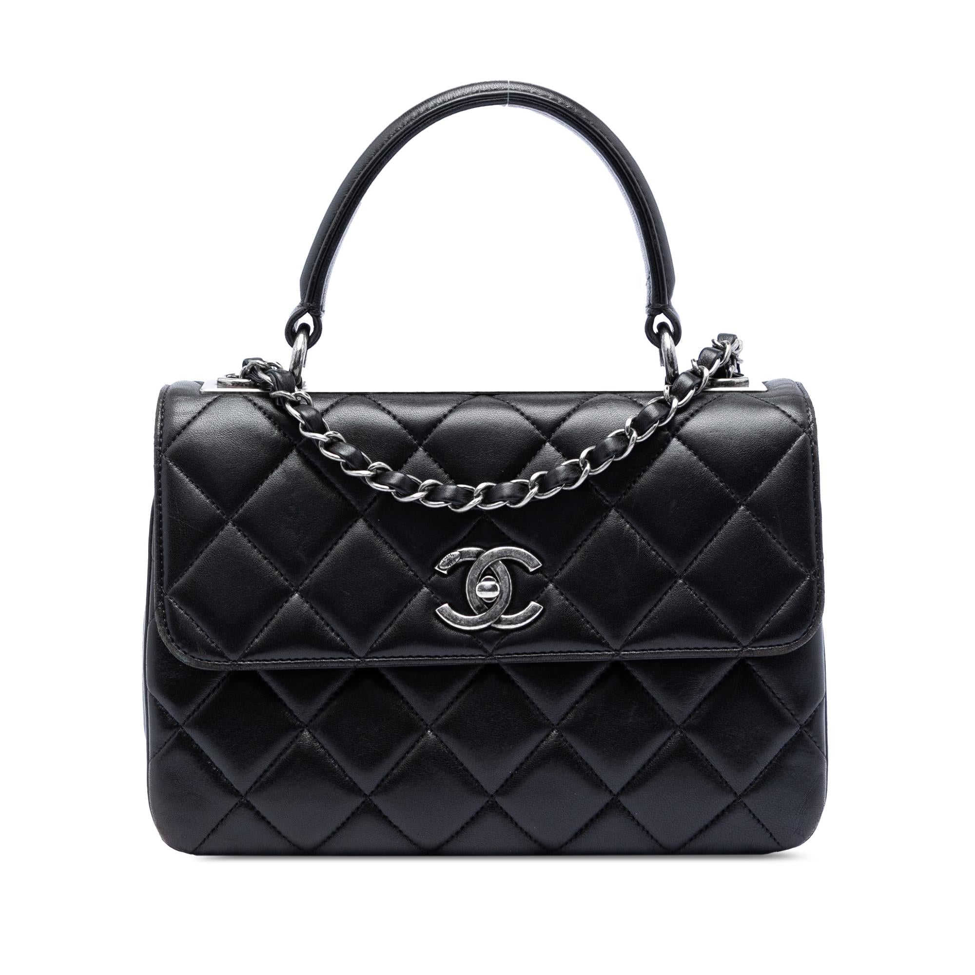 Chanel Small Quilted Lambskin Trendy CC Top Handle Flap