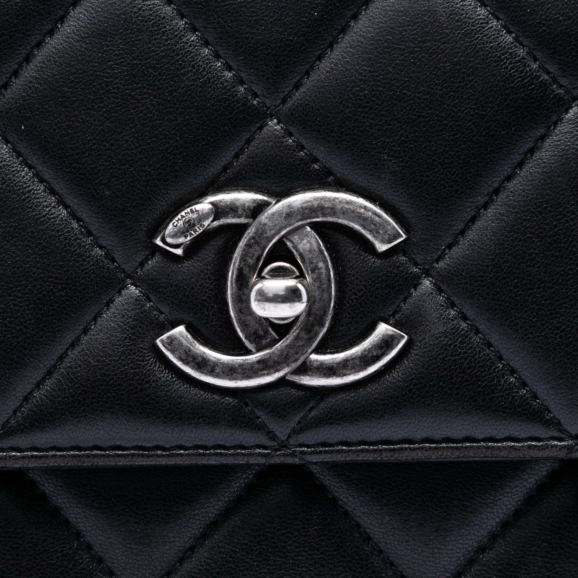 Chanel Small Quilted Lambskin Trendy CC Top Handle Flap