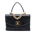 Chanel Small Quilted Lambskin Trendy Spirit Top Handle Bag