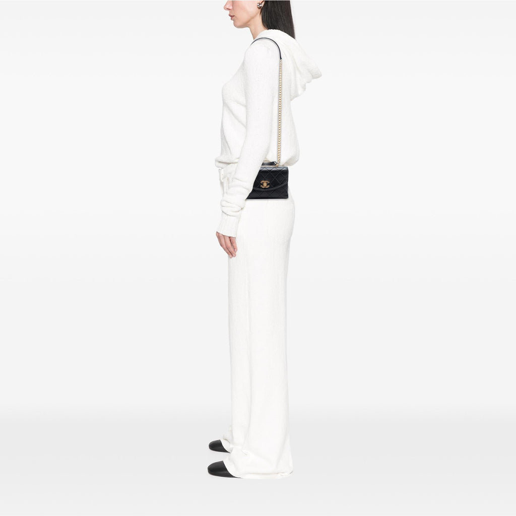 Chanel Small Quilted Lambskin Trendy Spirit Top Handle Bag