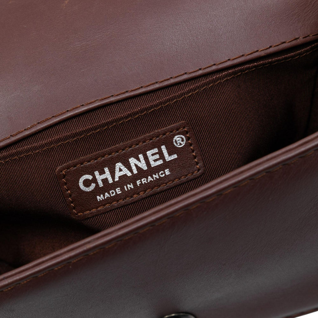 Chanel Small Quilted Lambskin Wild Stitch Boy Flap