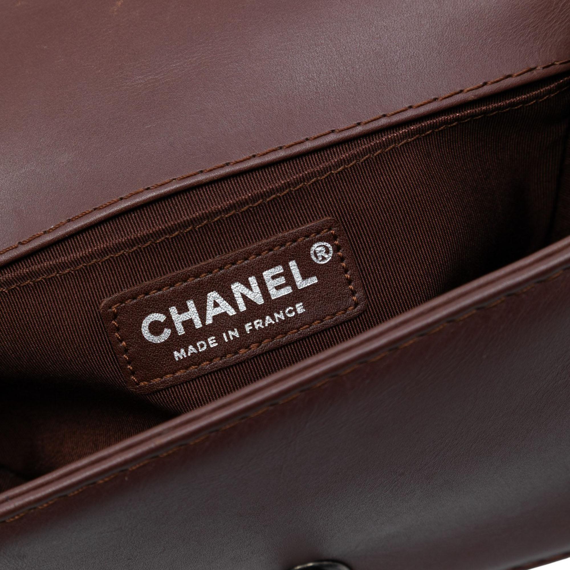 Chanel Small Quilted Lambskin Wild Stitch Boy Flap