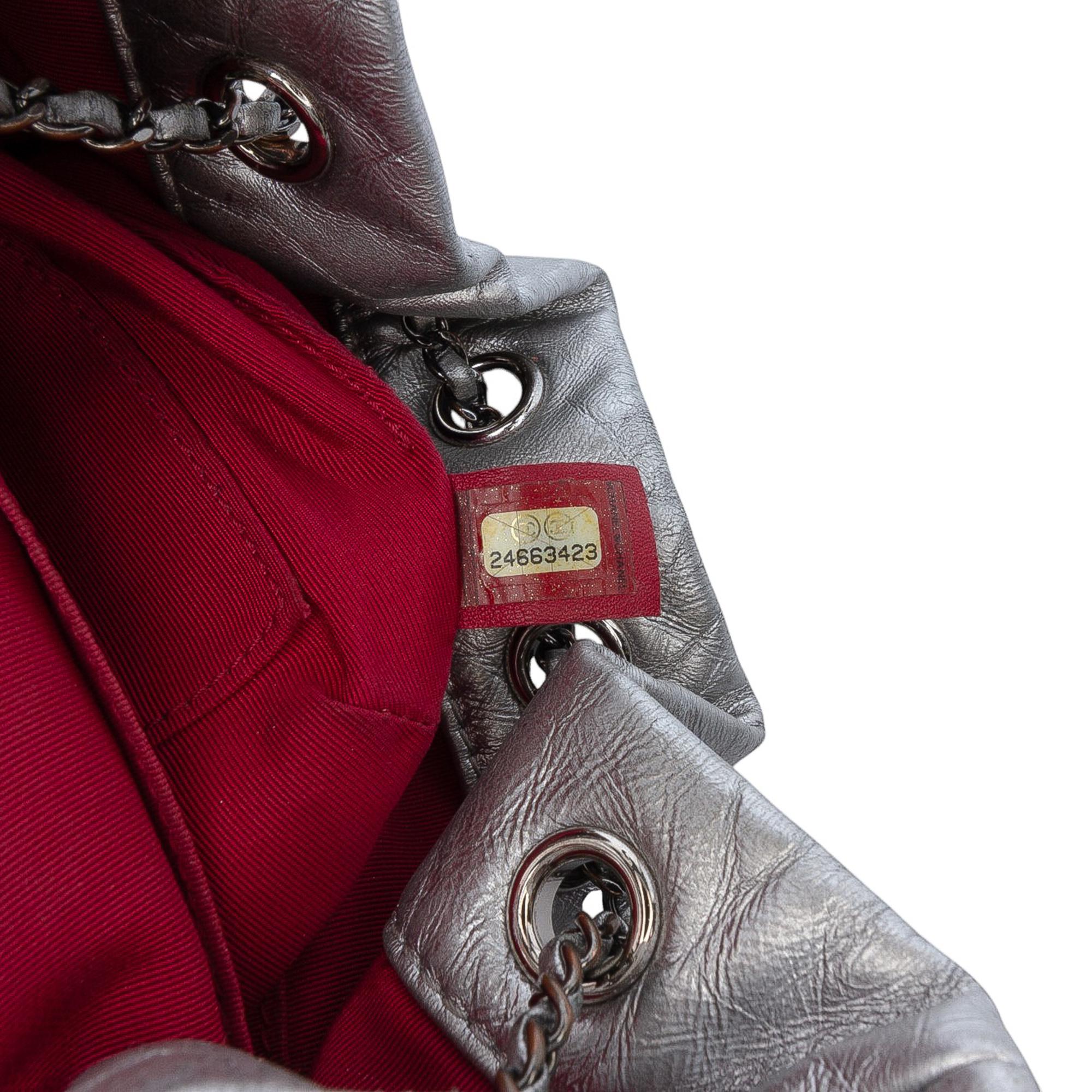 Chanel Small Quilted Metallic Aged Calfskin Gabrielle Bucket Bag