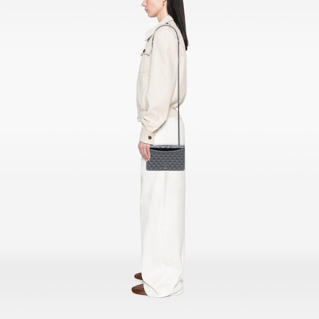 Chanel Small Quilted Metallic Lambskin Ballerine Flap