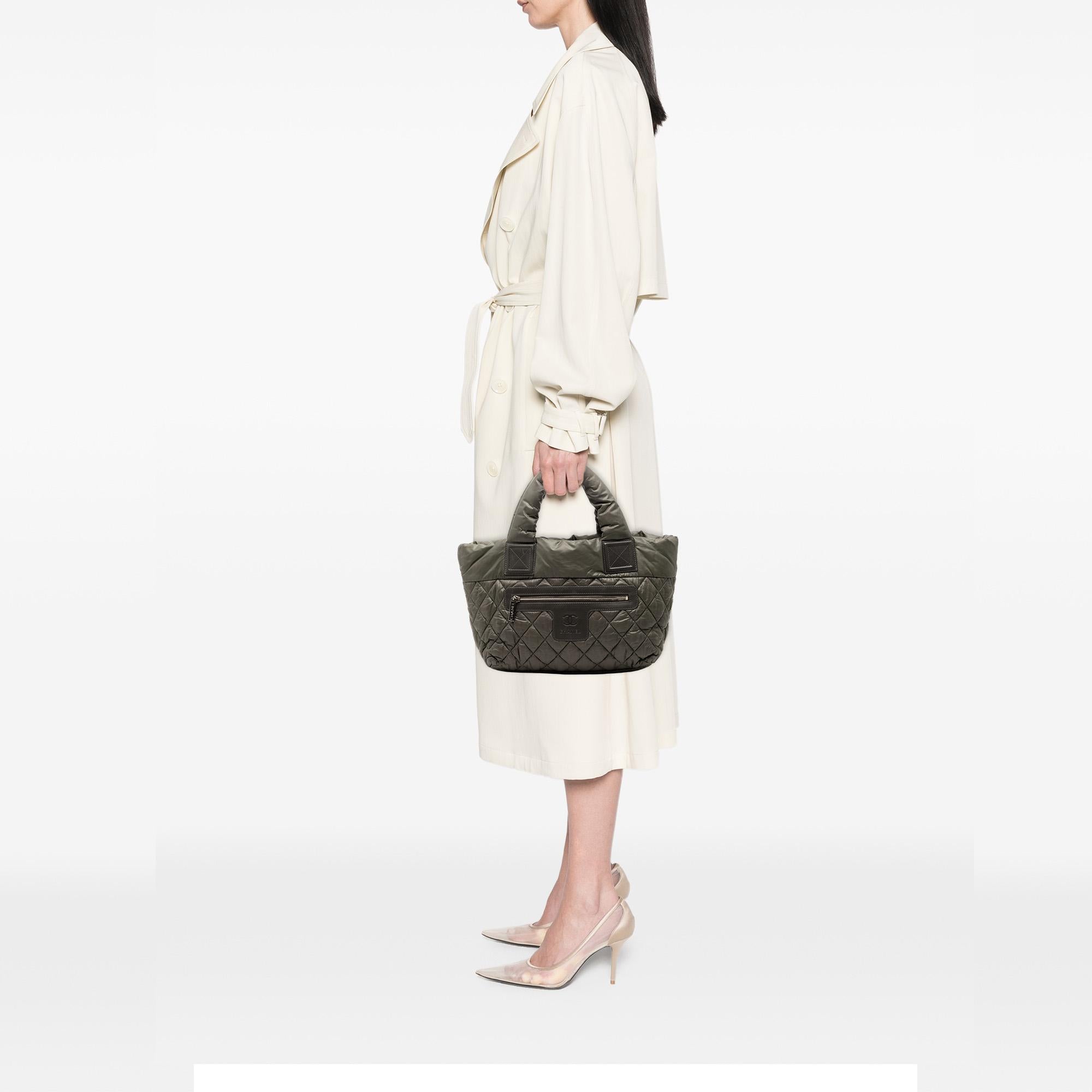 Chanel Small Quilted Nylon Coco Cocoon Tote