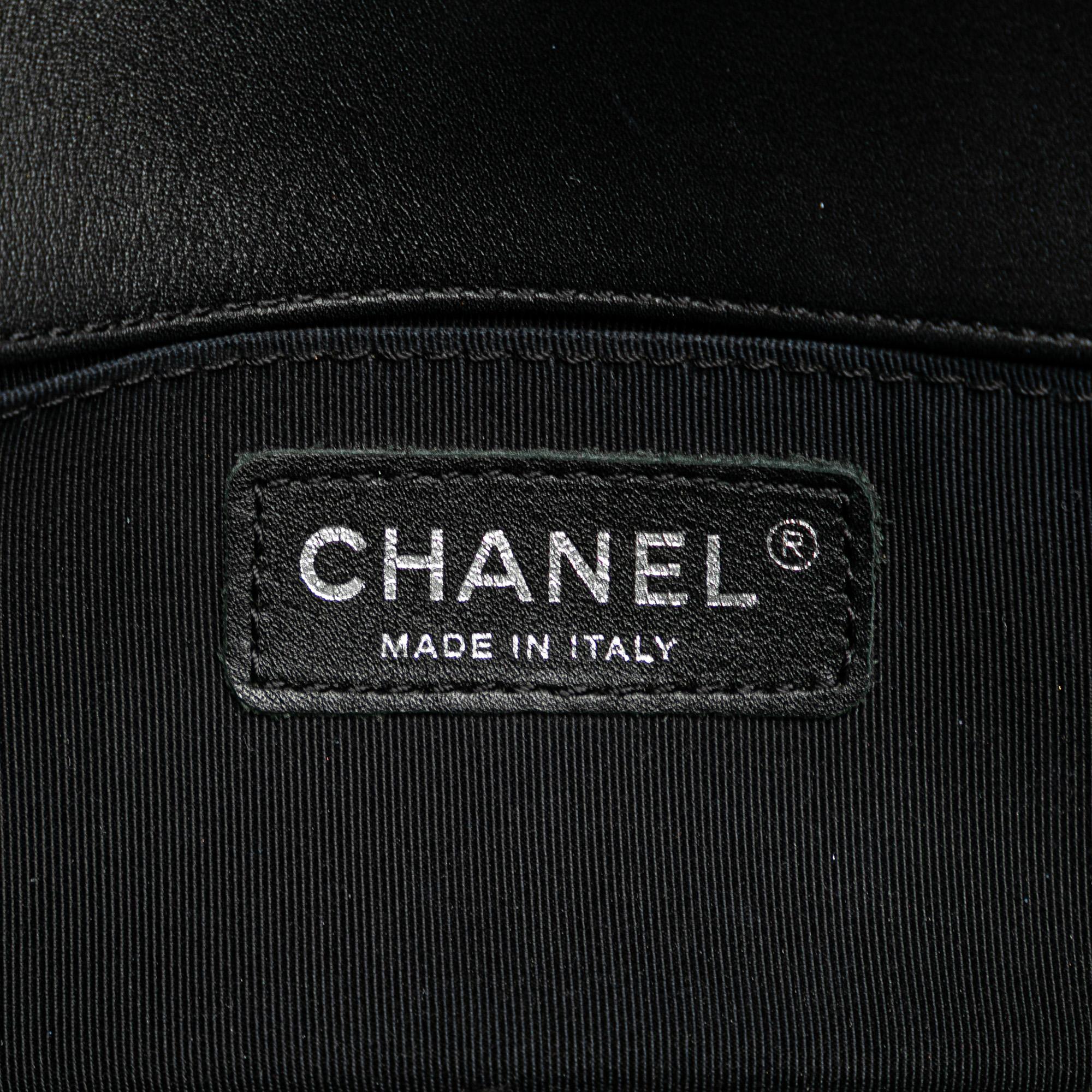 Chanel Small Quilted Patent Boy Flap