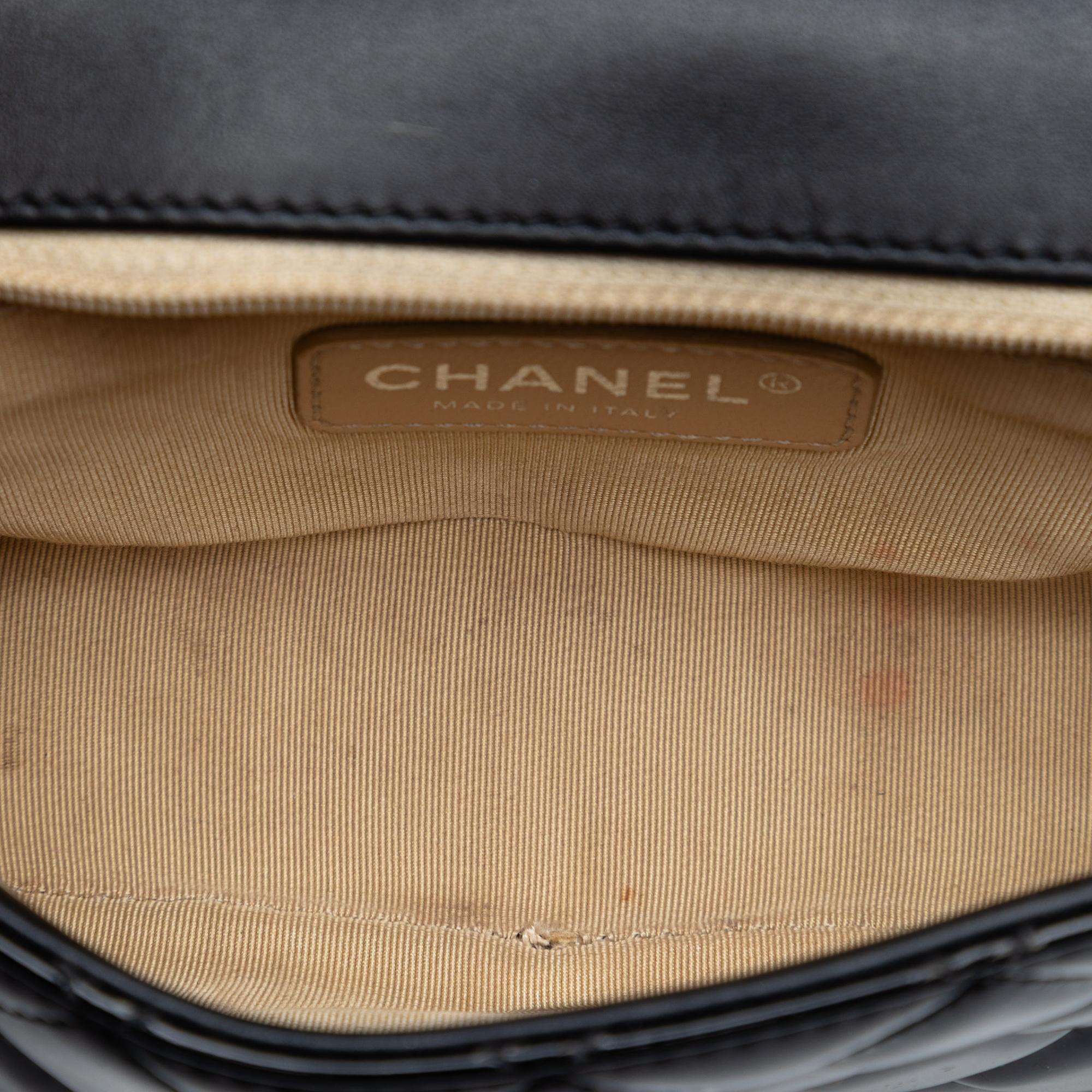 Chanel Small Quilted Patent Coco Boy Flap