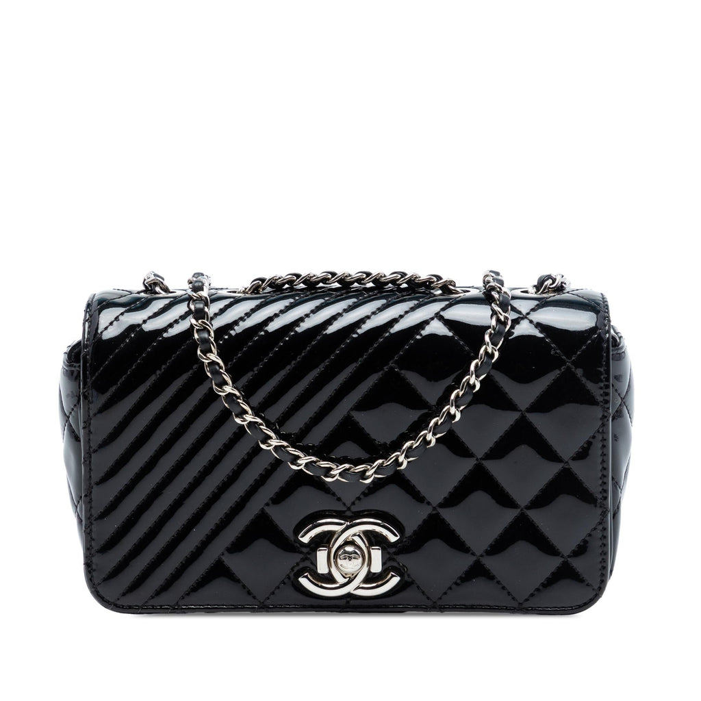Chanel Small Quilted Patent Coco Boy Flap
