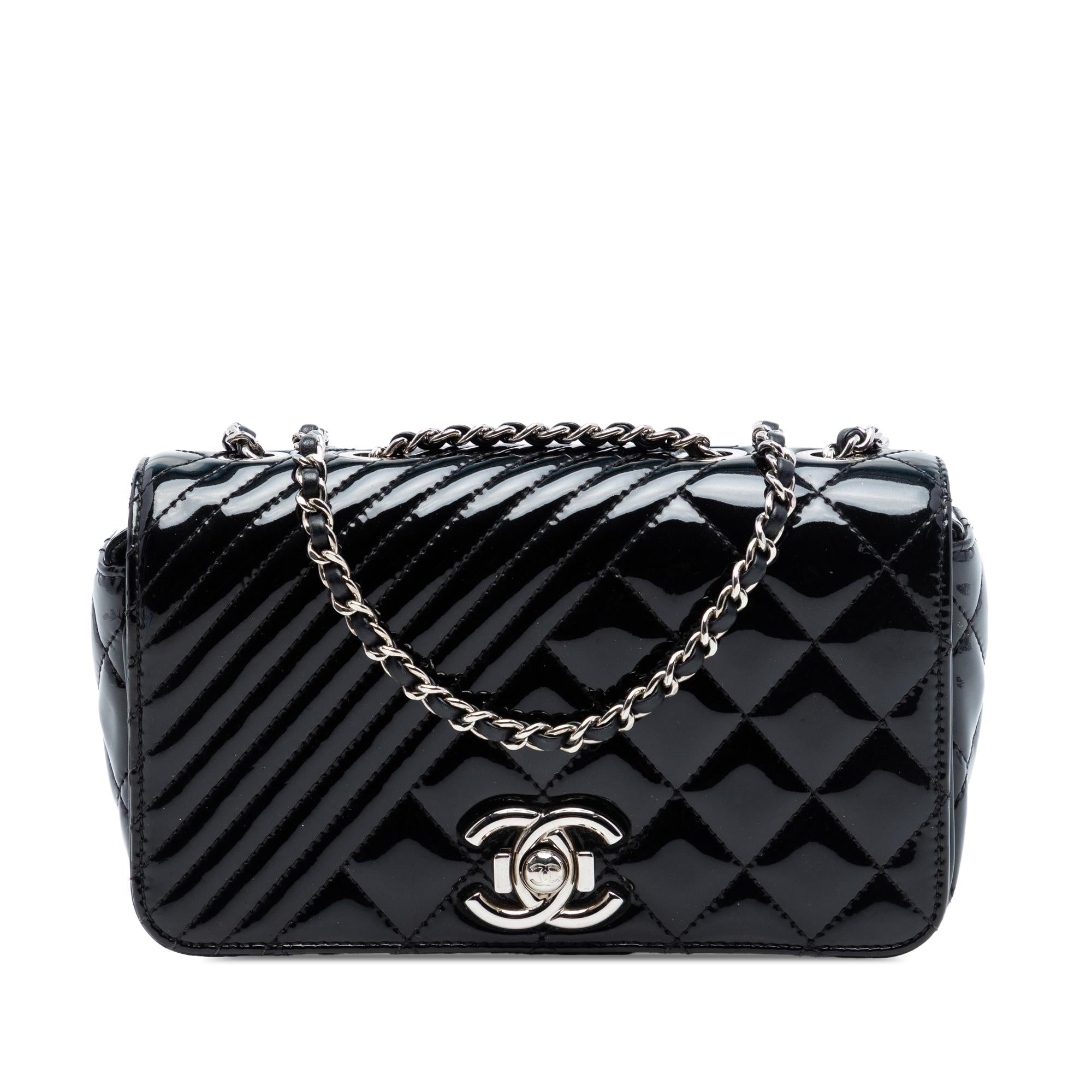 Chanel Small Quilted Patent Coco Boy Flap