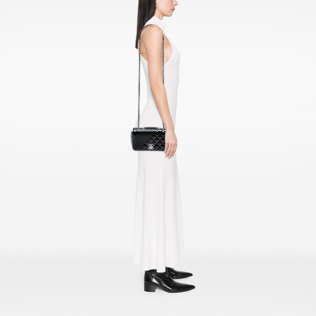 Chanel Small Quilted Patent Coco Boy Flap