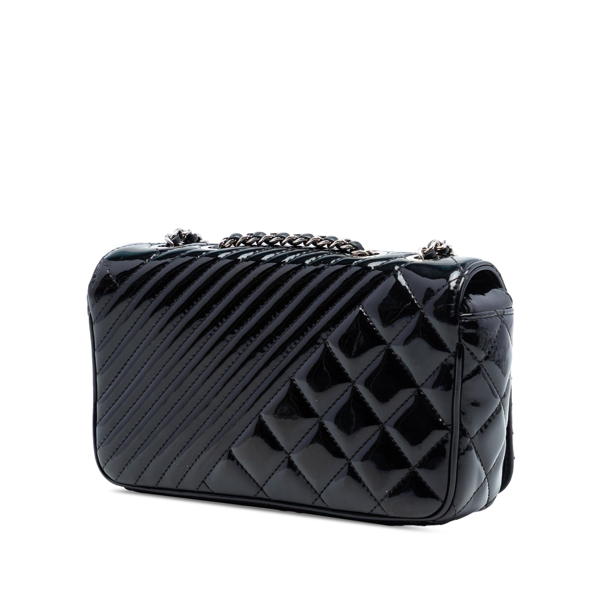 Chanel Small Quilted Patent Coco Boy Flap