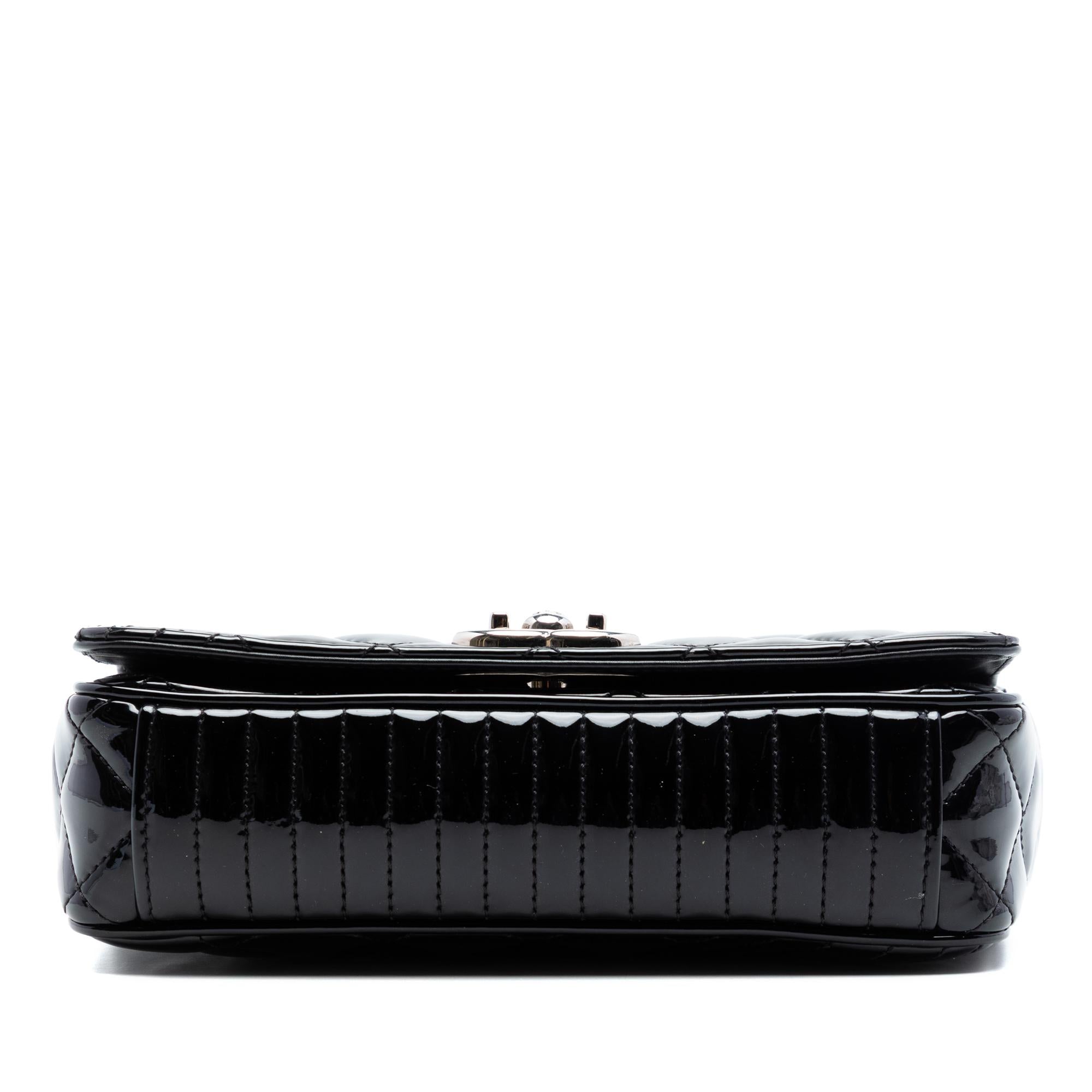 Chanel Small Quilted Patent Coco Boy Flap