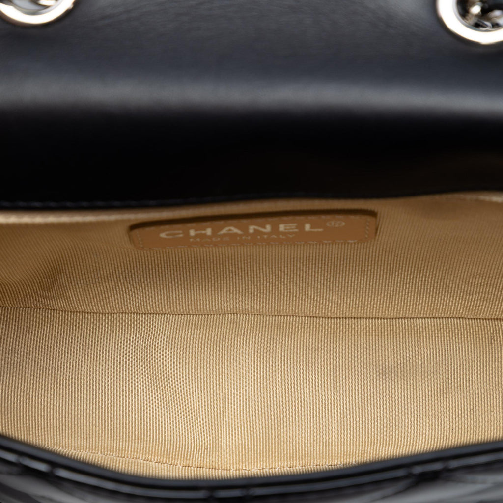 Chanel Small Quilted Patent Coco Boy Flap