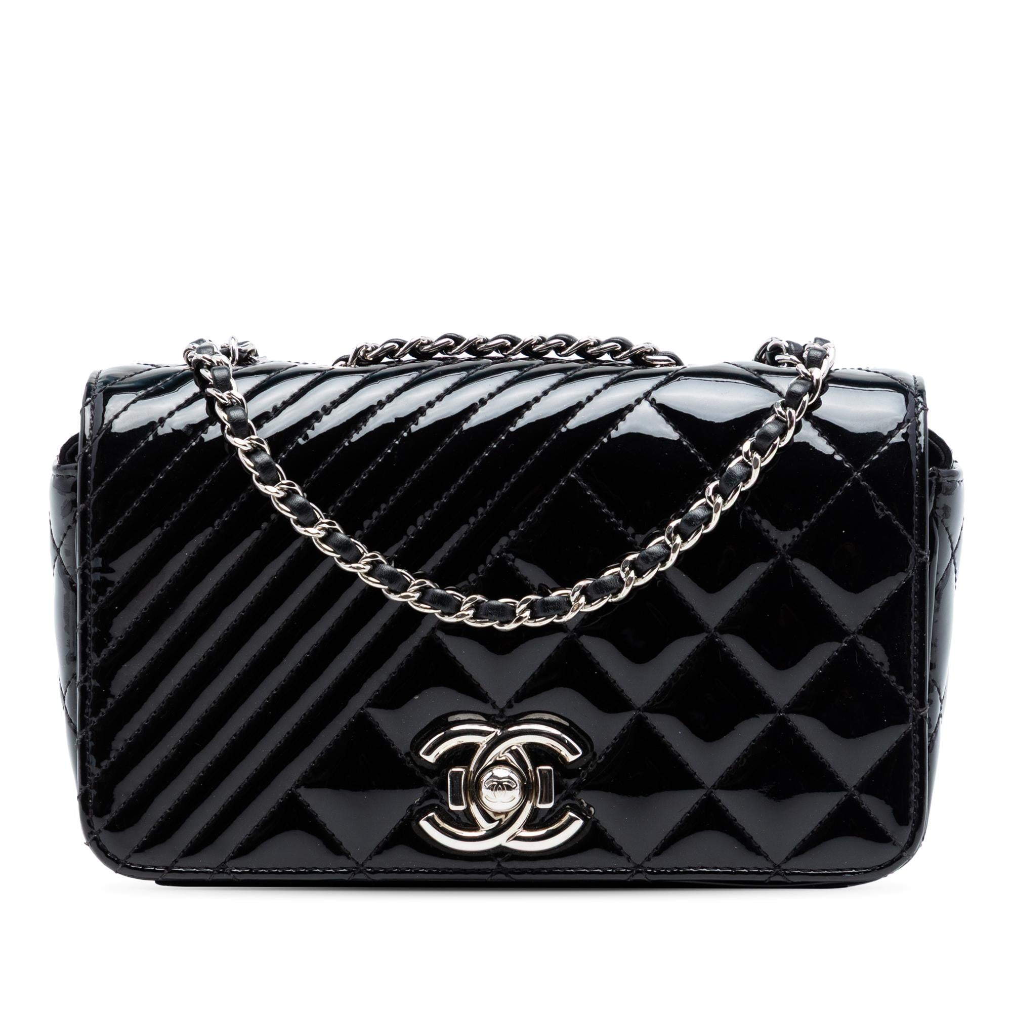 Chanel Small Quilted Patent Coco Boy Flap