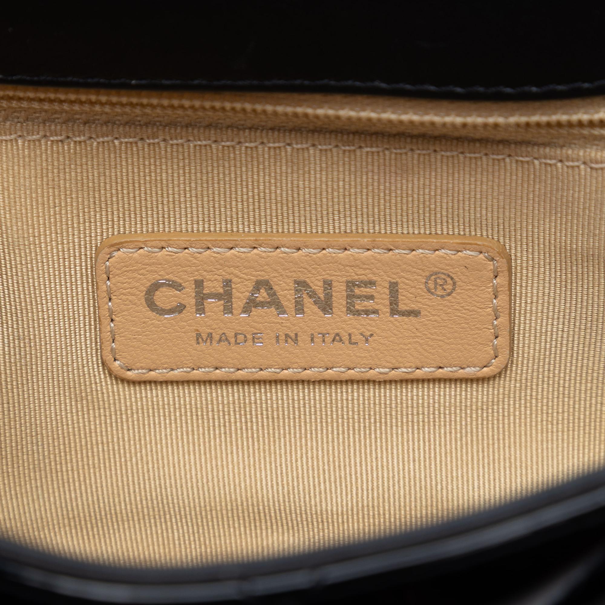 Chanel Small Quilted Patent Coco Boy Flap