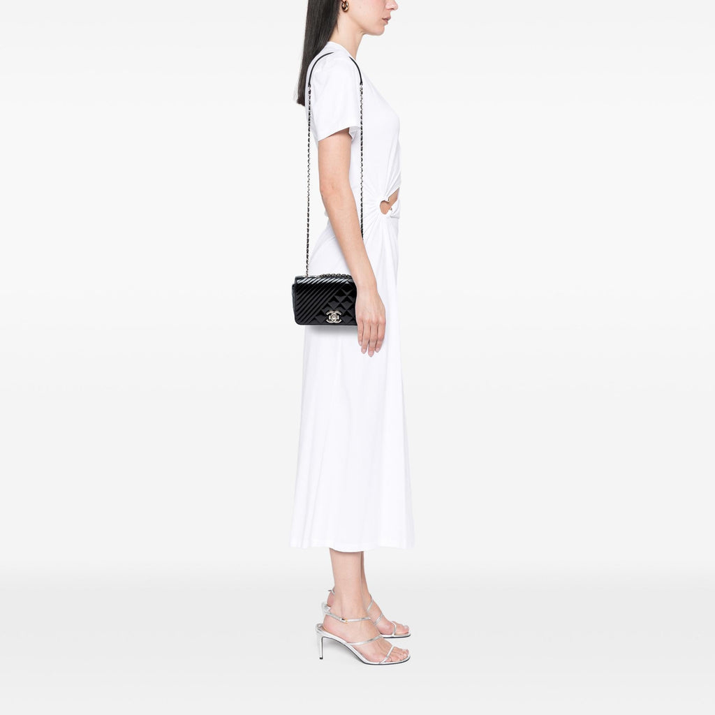 Chanel Small Quilted Patent Coco Boy Flap
