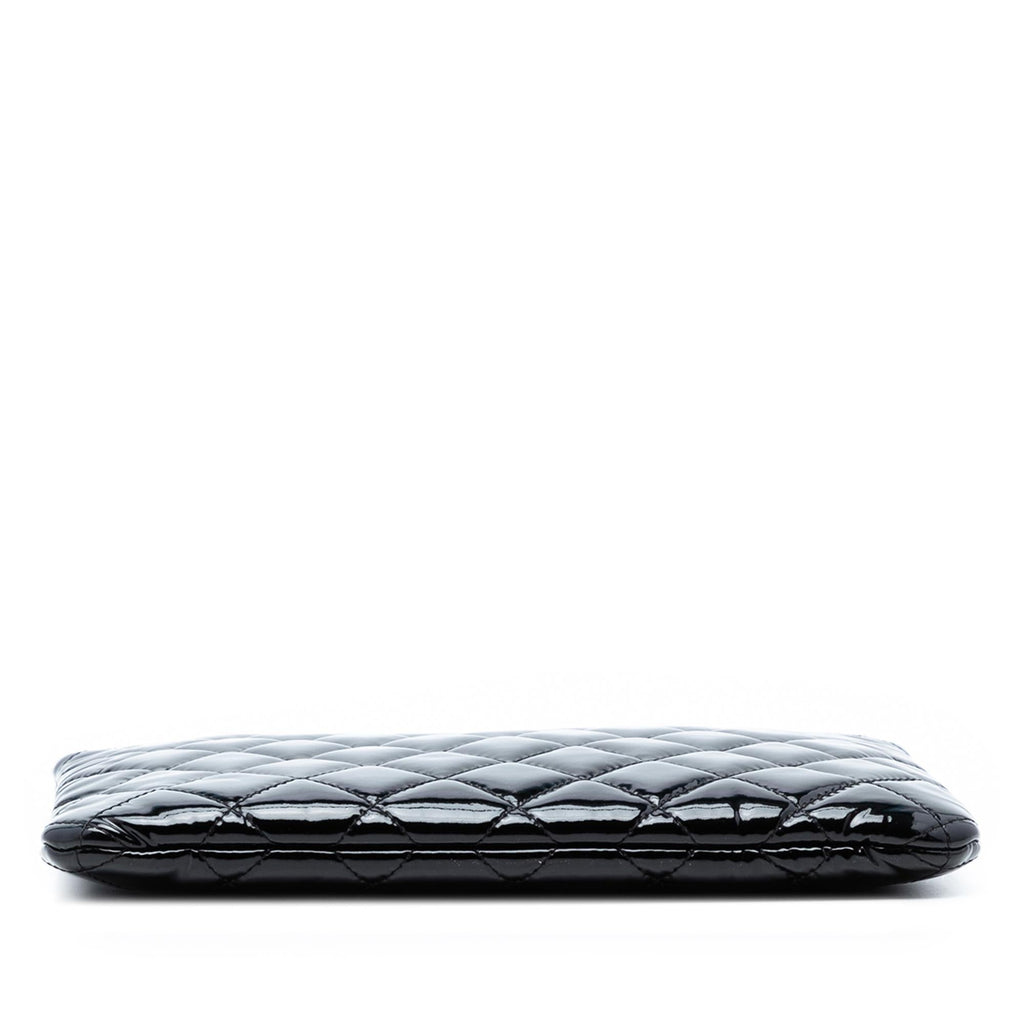 Chanel Small Quilted Patent O Case Clutch