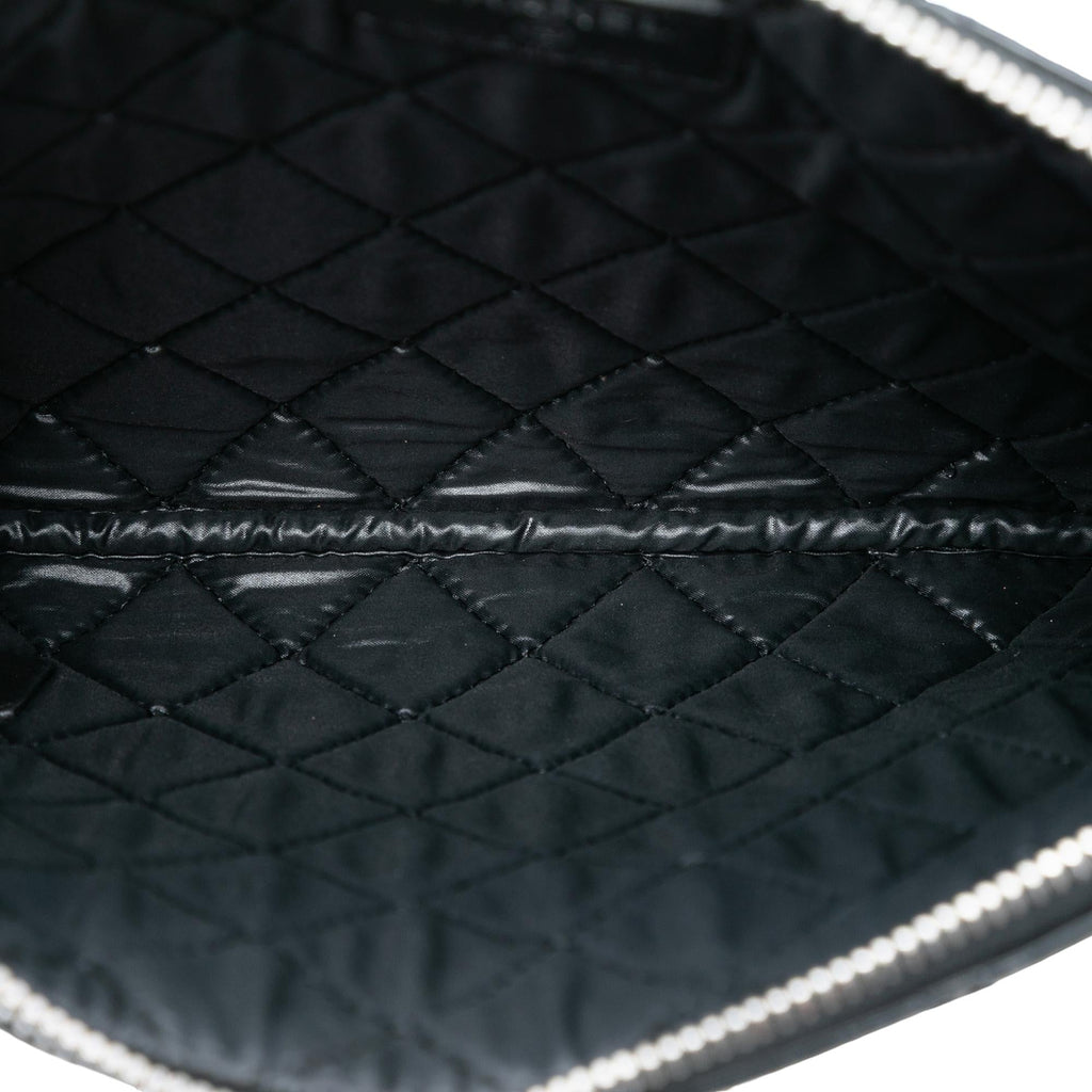 Chanel Small Quilted Patent O Case Clutch