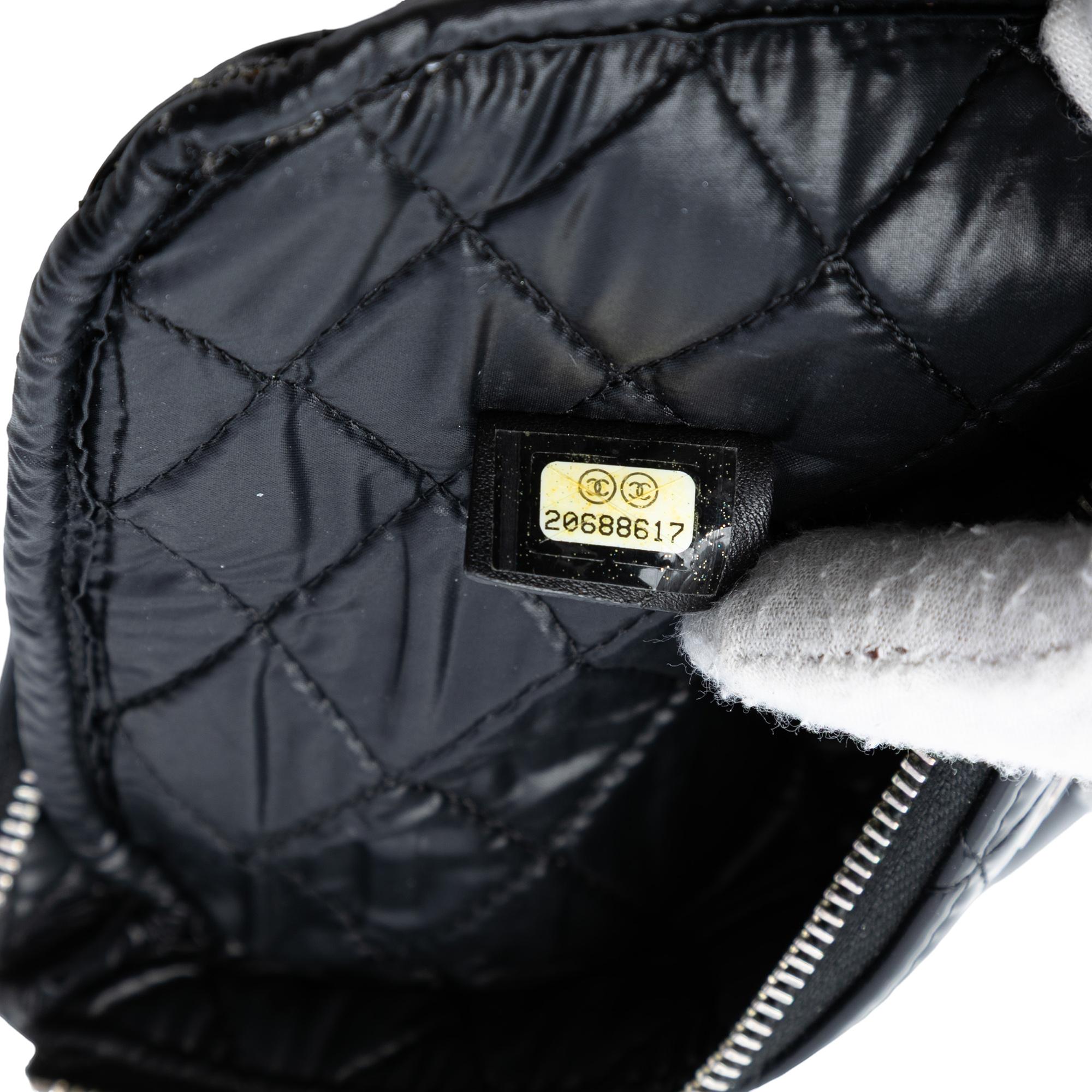Chanel Small Quilted Patent O Case Clutch