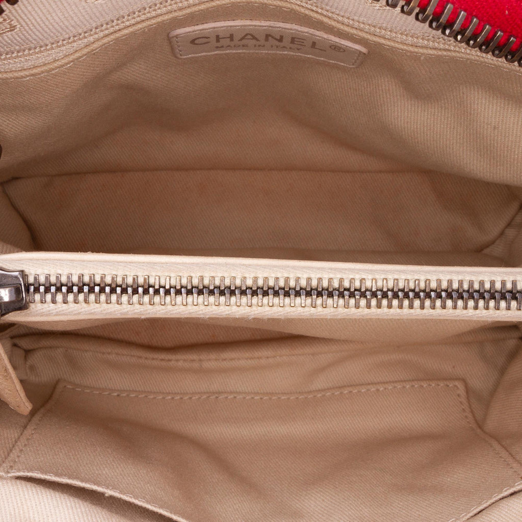 Chanel Small Quilted Shiny Sheepskin Boy Chained Tote