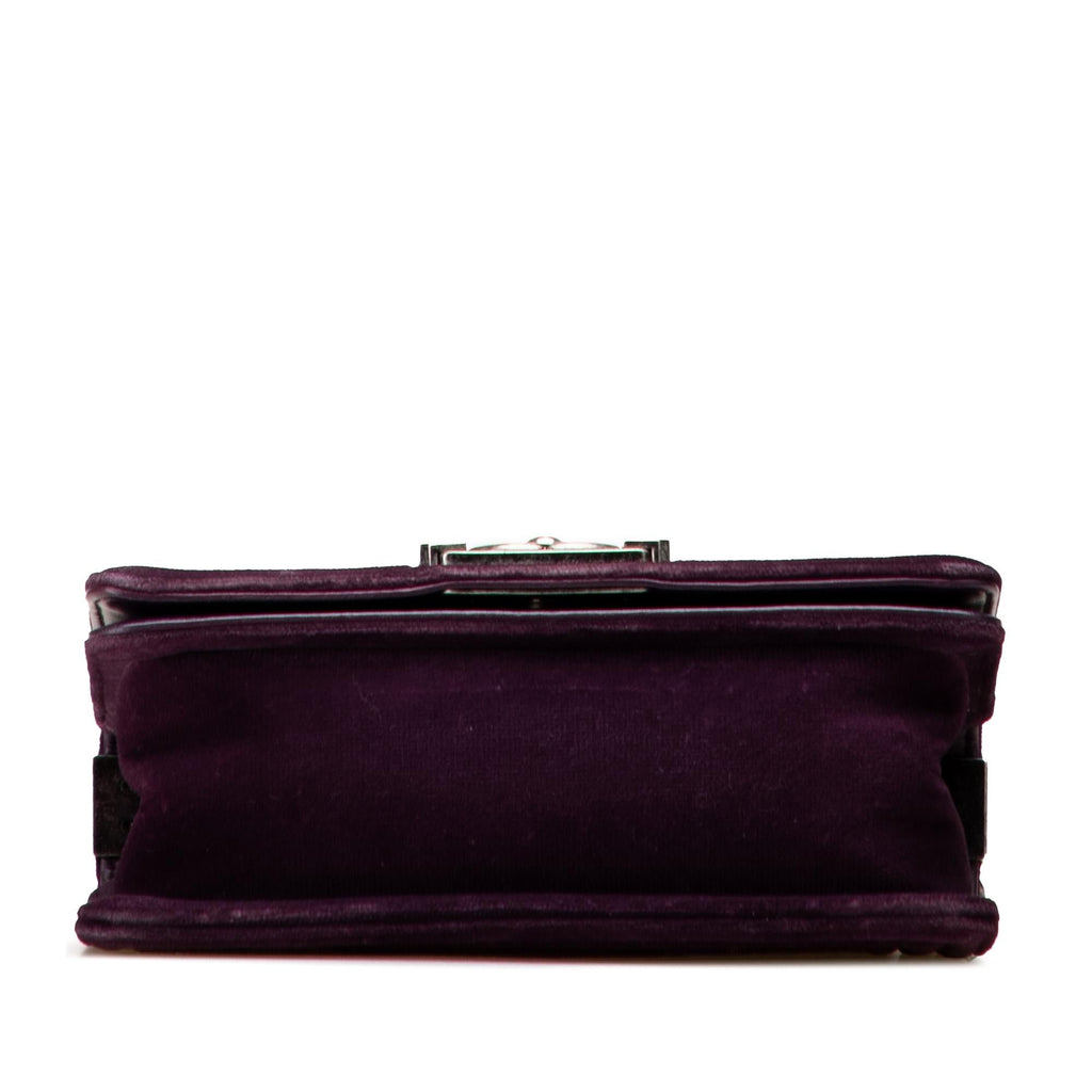 Chanel Small Quilted Velvet Boy Flap
