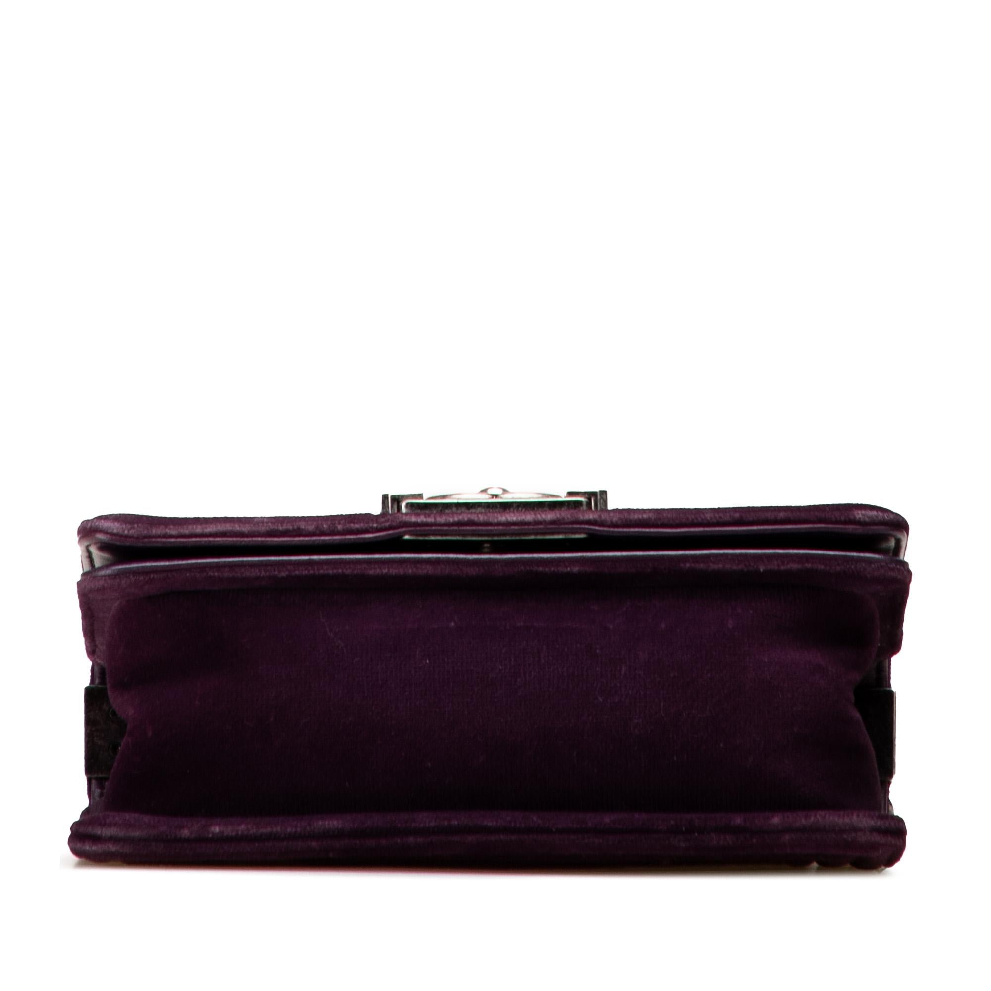 Chanel Small Quilted Velvet Boy Flap