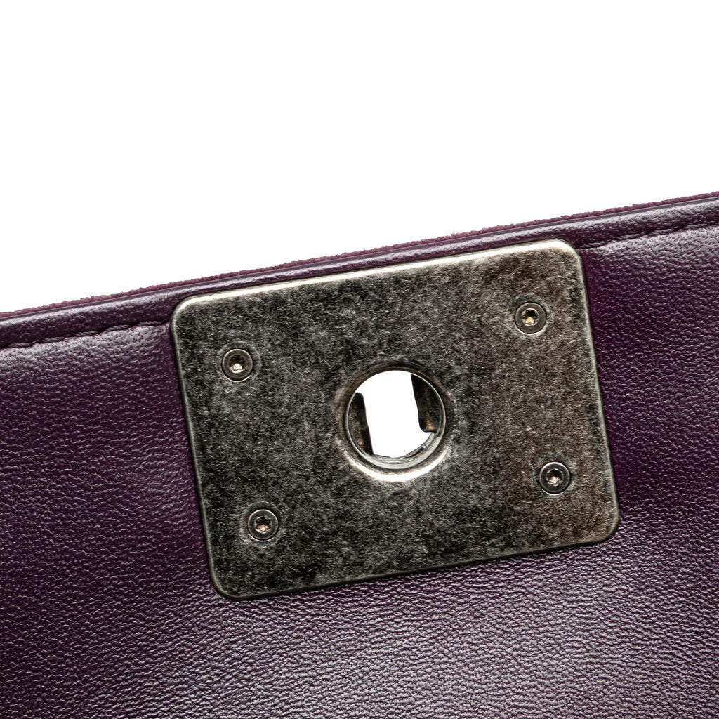 Chanel Small Quilted Velvet Boy Flap