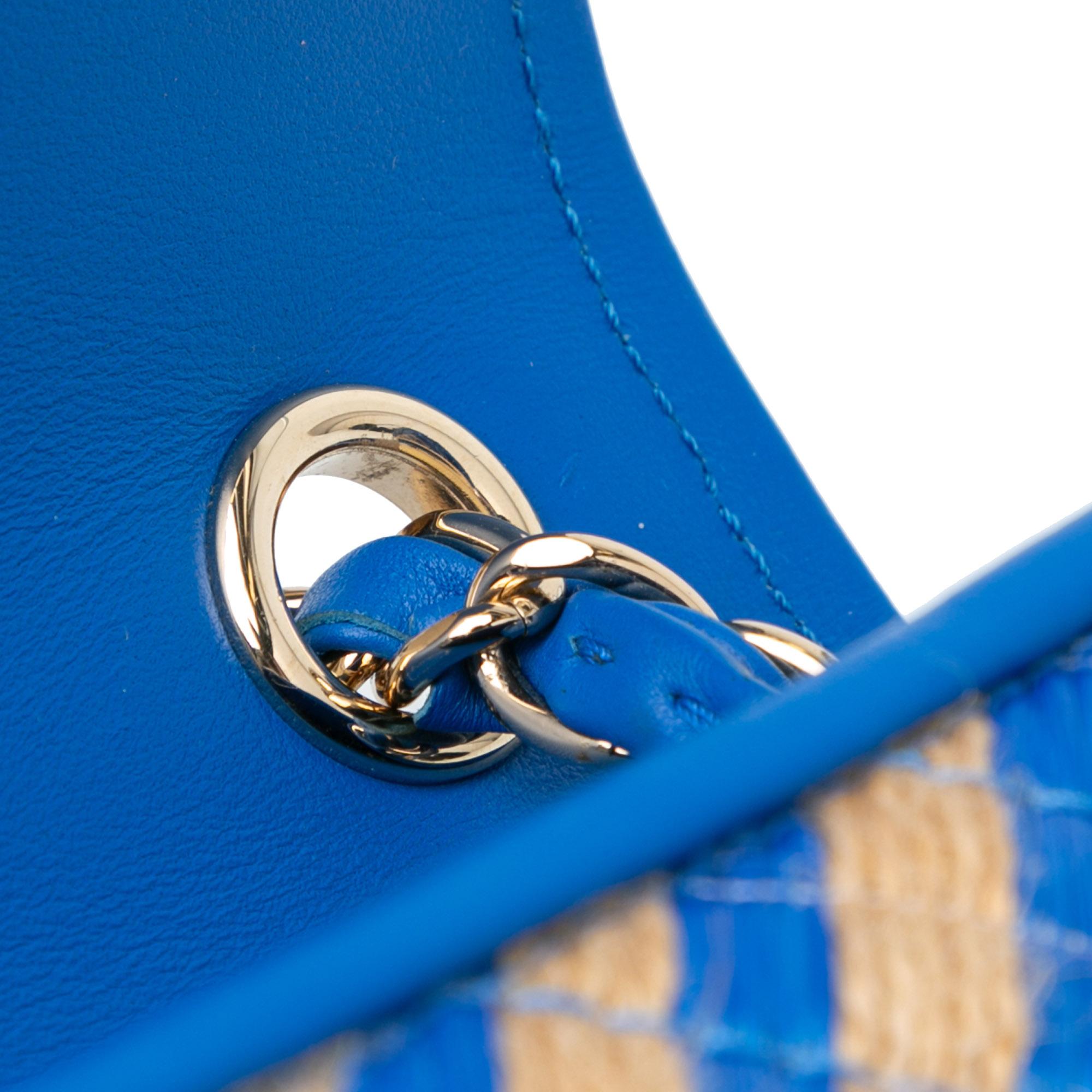 Chanel Small Raffia and Jute Urban Jungle Single Flap (SHG-dqkeCK)