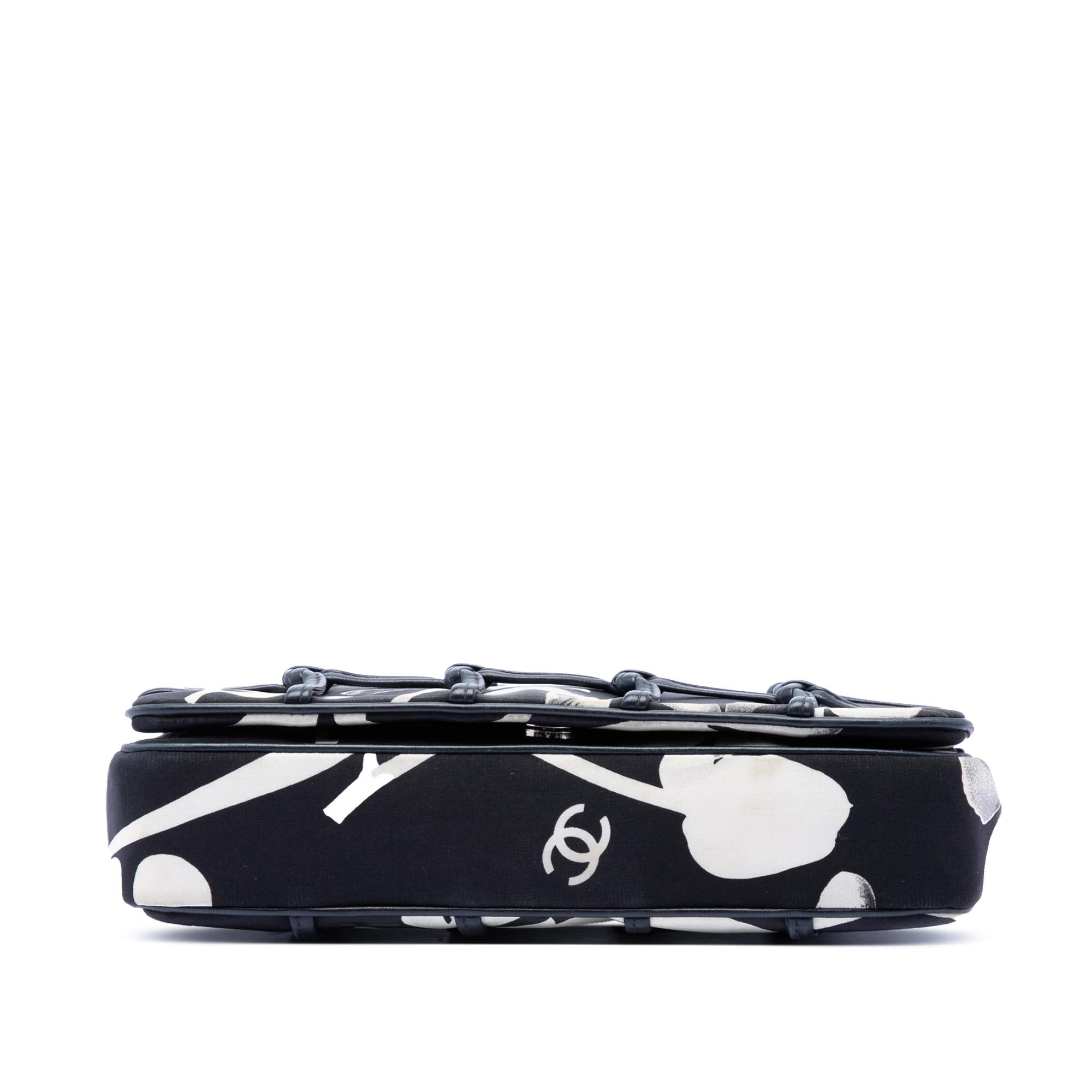 Chanel Small Silk and Lambskin Net Tahiti Flap