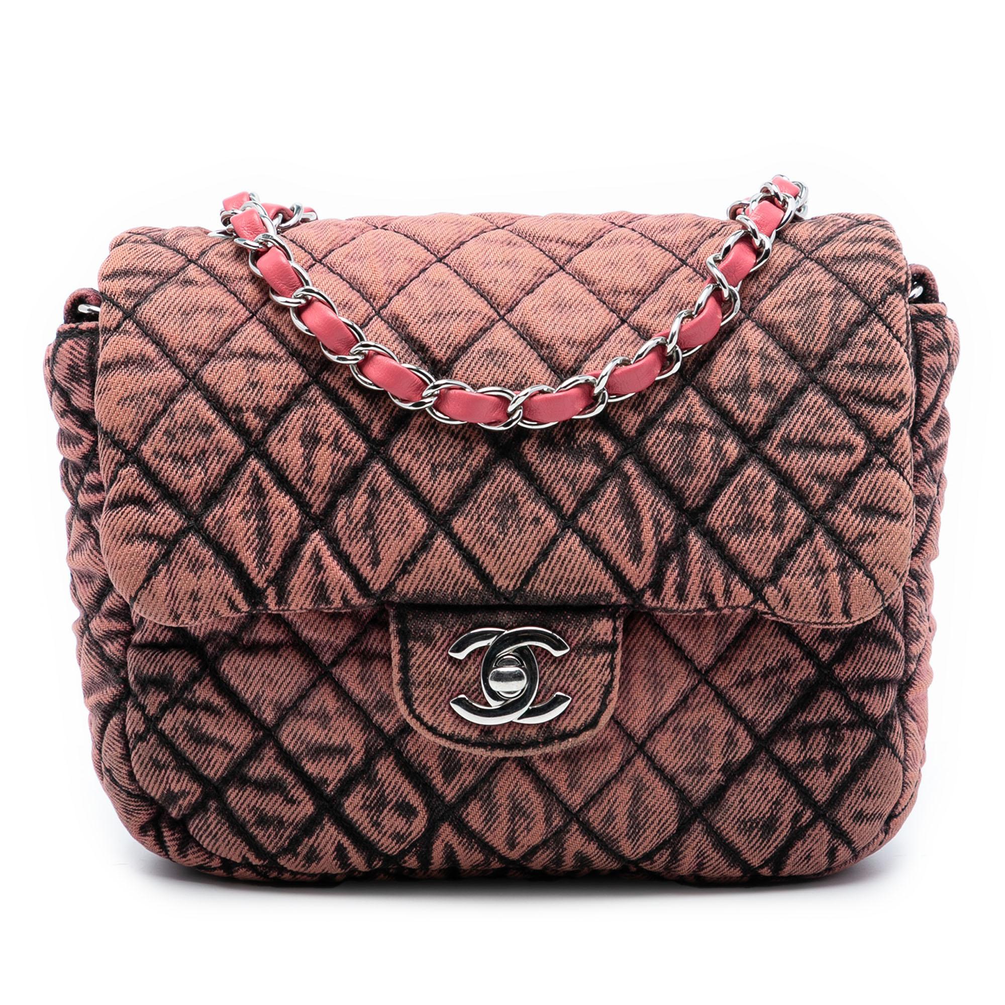 Chanel Small Square CC Quilted Denimpression Single Flap