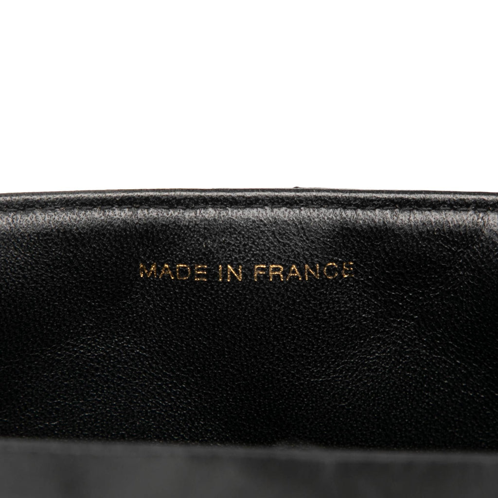 Chanel Small Square Lambskin Straight Single Flap