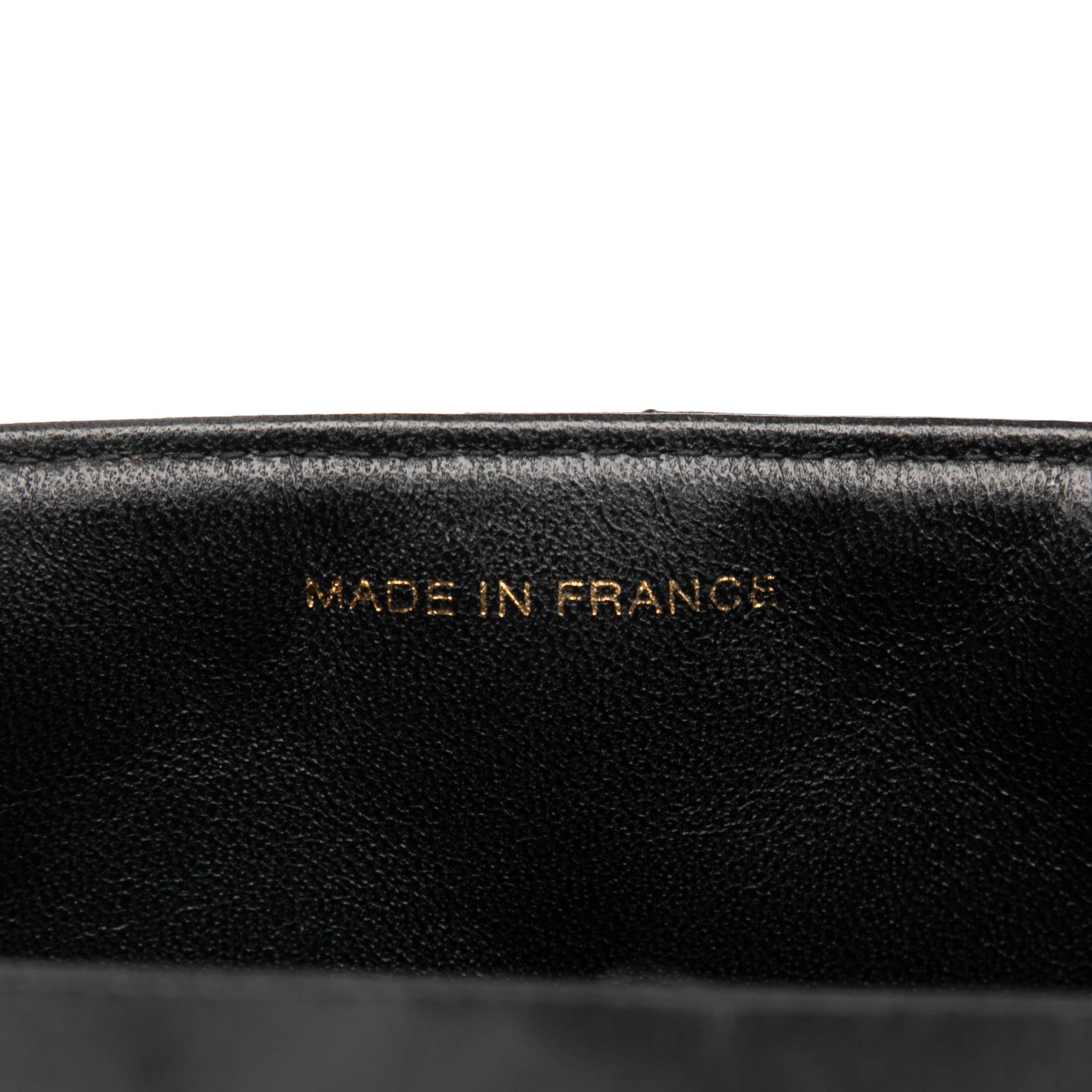 Chanel Small Square Lambskin Straight Single Flap