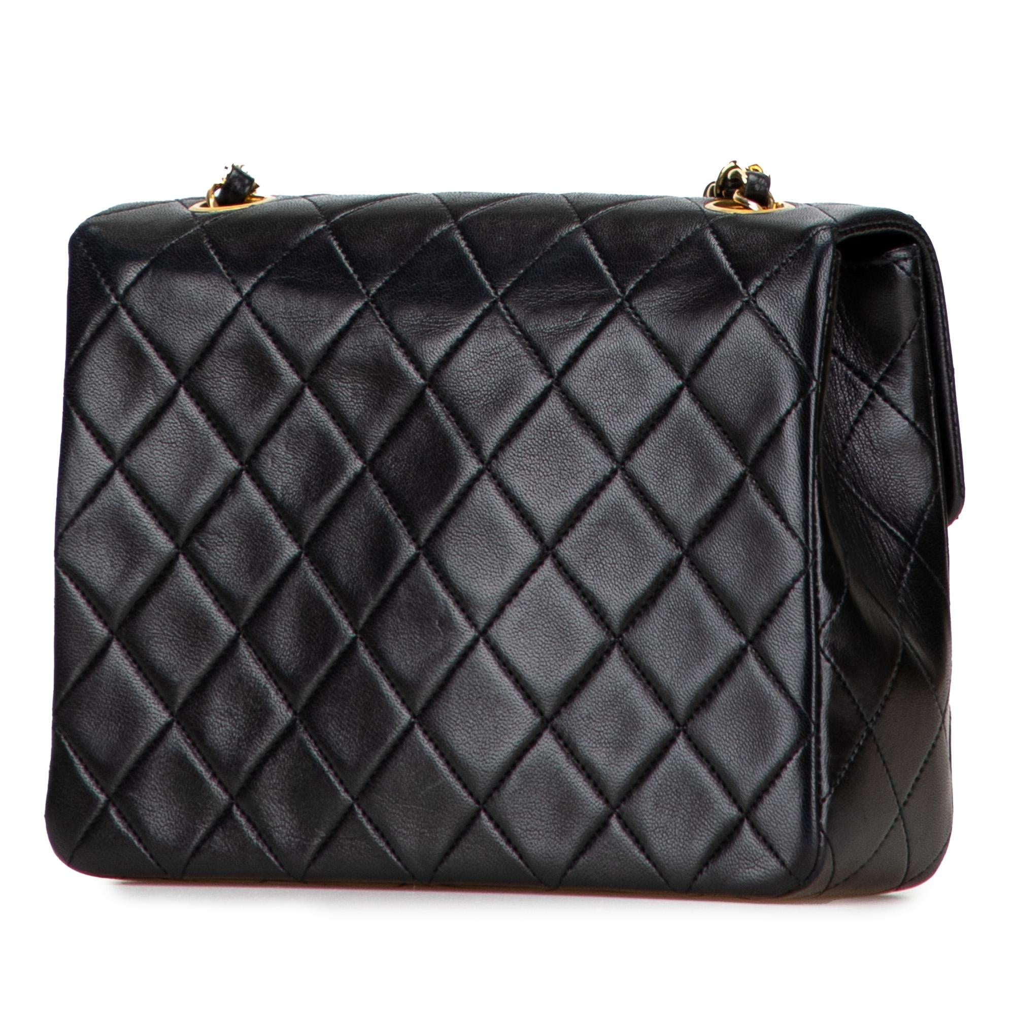 Chanel Small Square Quilted Lambskin Flap