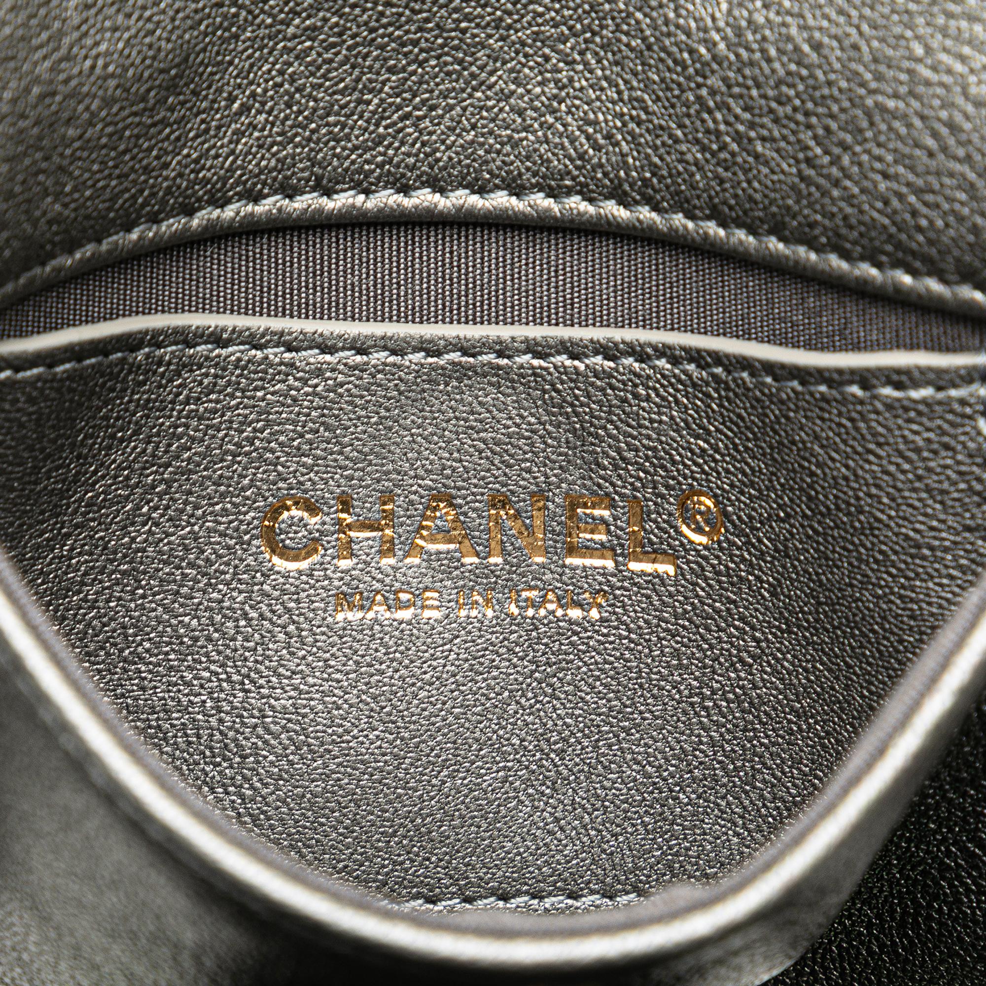 Chanel Small Tricolor Quilted Lambskin Camellia Flower Flap