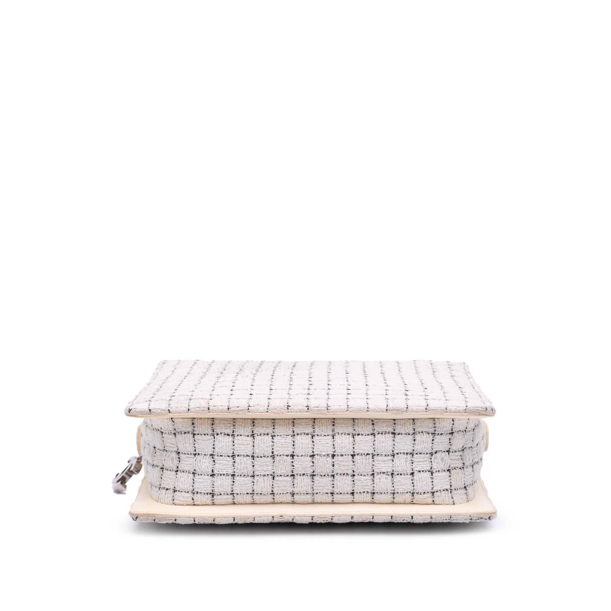 Chanel Small Tweed and Resin Zipped Shopping Bag