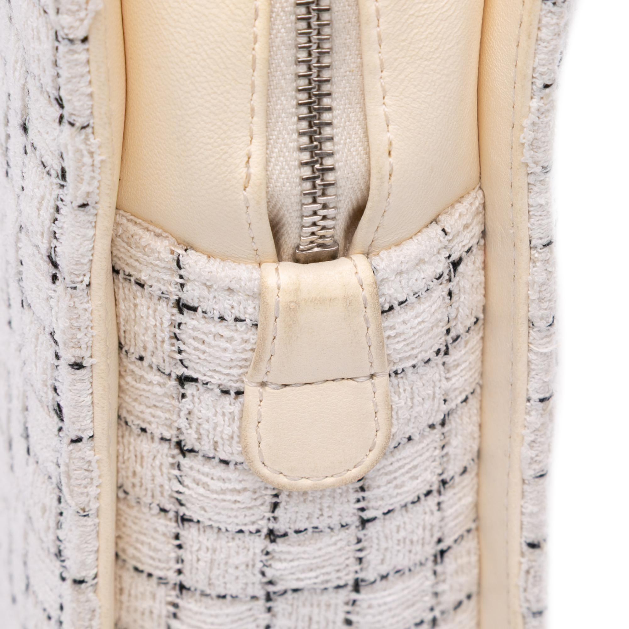 Chanel Small Tweed and Resin Zipped Shopping Bag