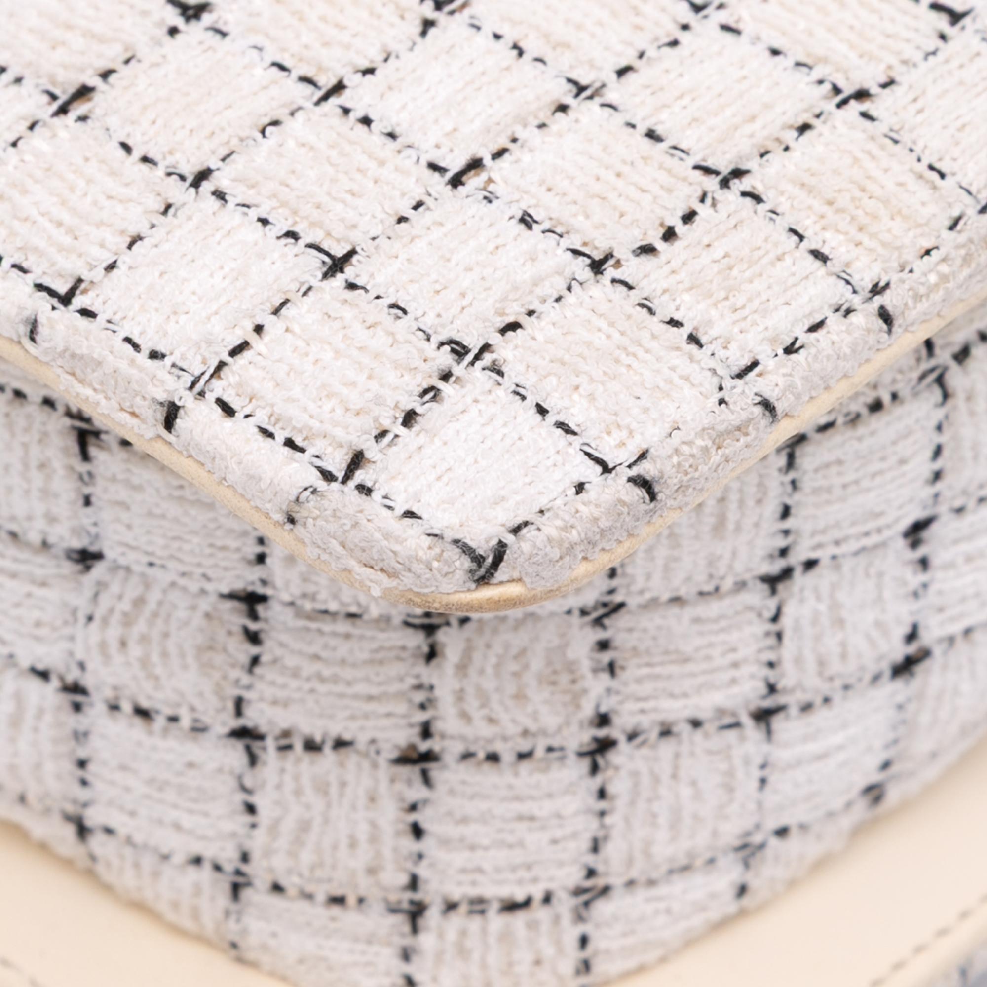 Chanel Small Tweed and Resin Zipped Shopping Bag
