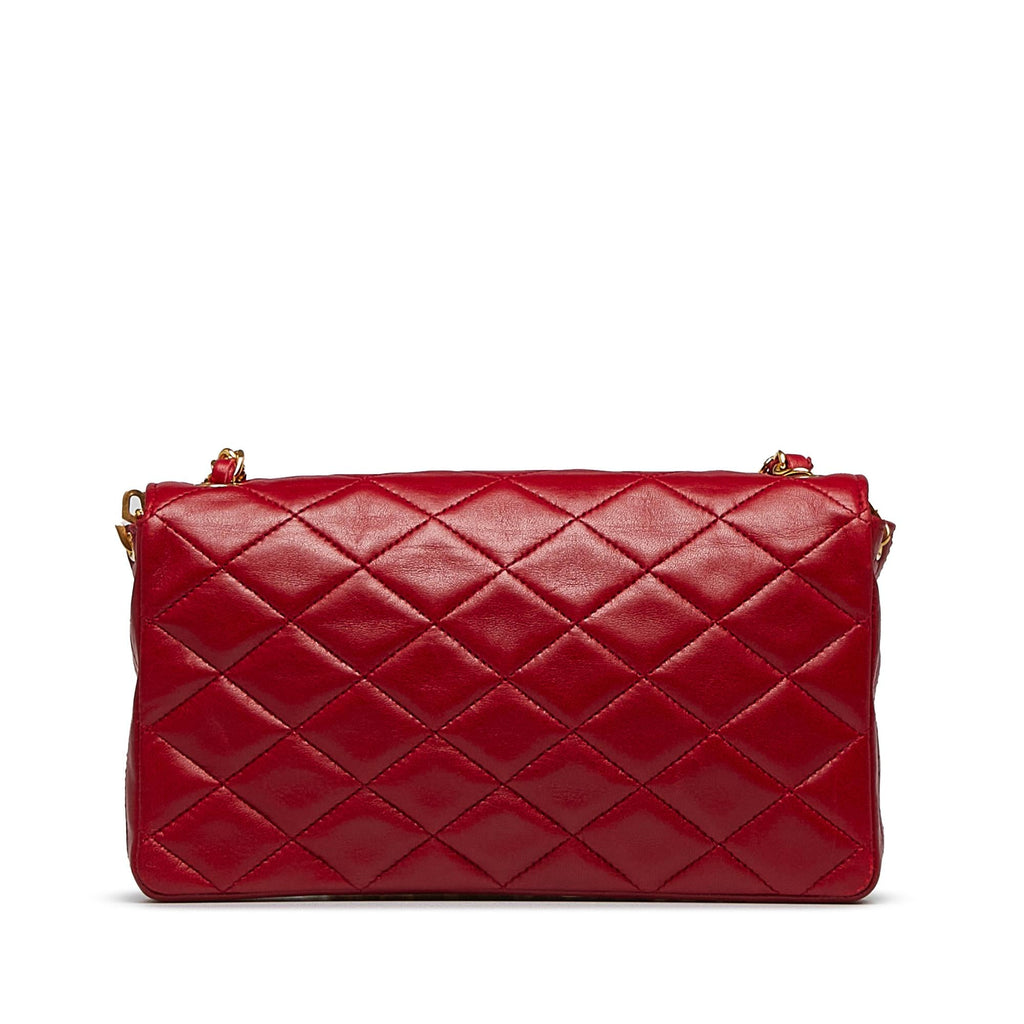 Chanel Small XL Quilted Lambskin Single Flap (SHG-0S1d5w)