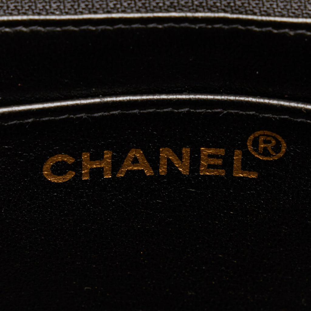 Chanel So Black Matelasse Patent Leather Single Flap Bag (SHG-eJHtIM)