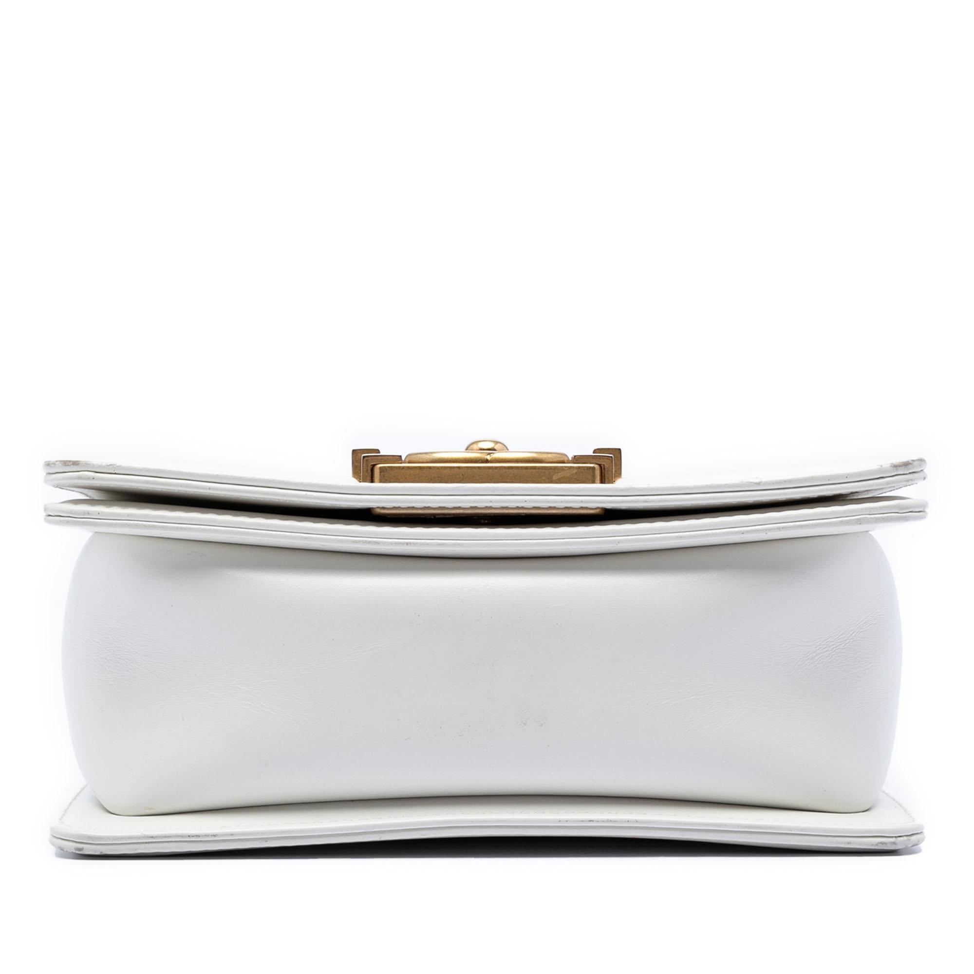 Chanel Square Calfskin Boy Reverso Flap