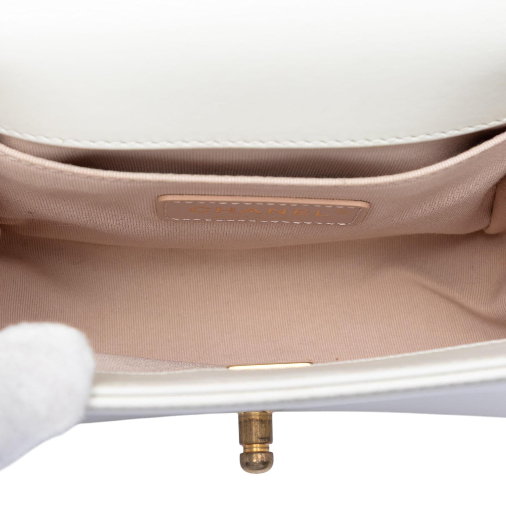 Chanel Square Calfskin Boy Reverso Flap
