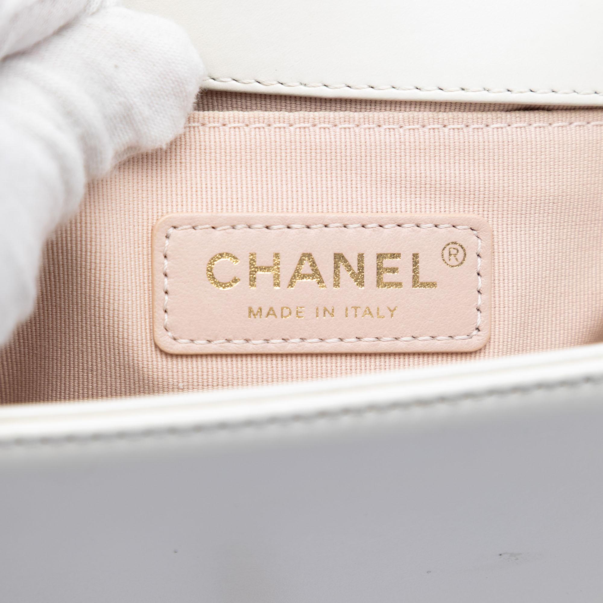 Chanel Square Calfskin Boy Reverso Flap