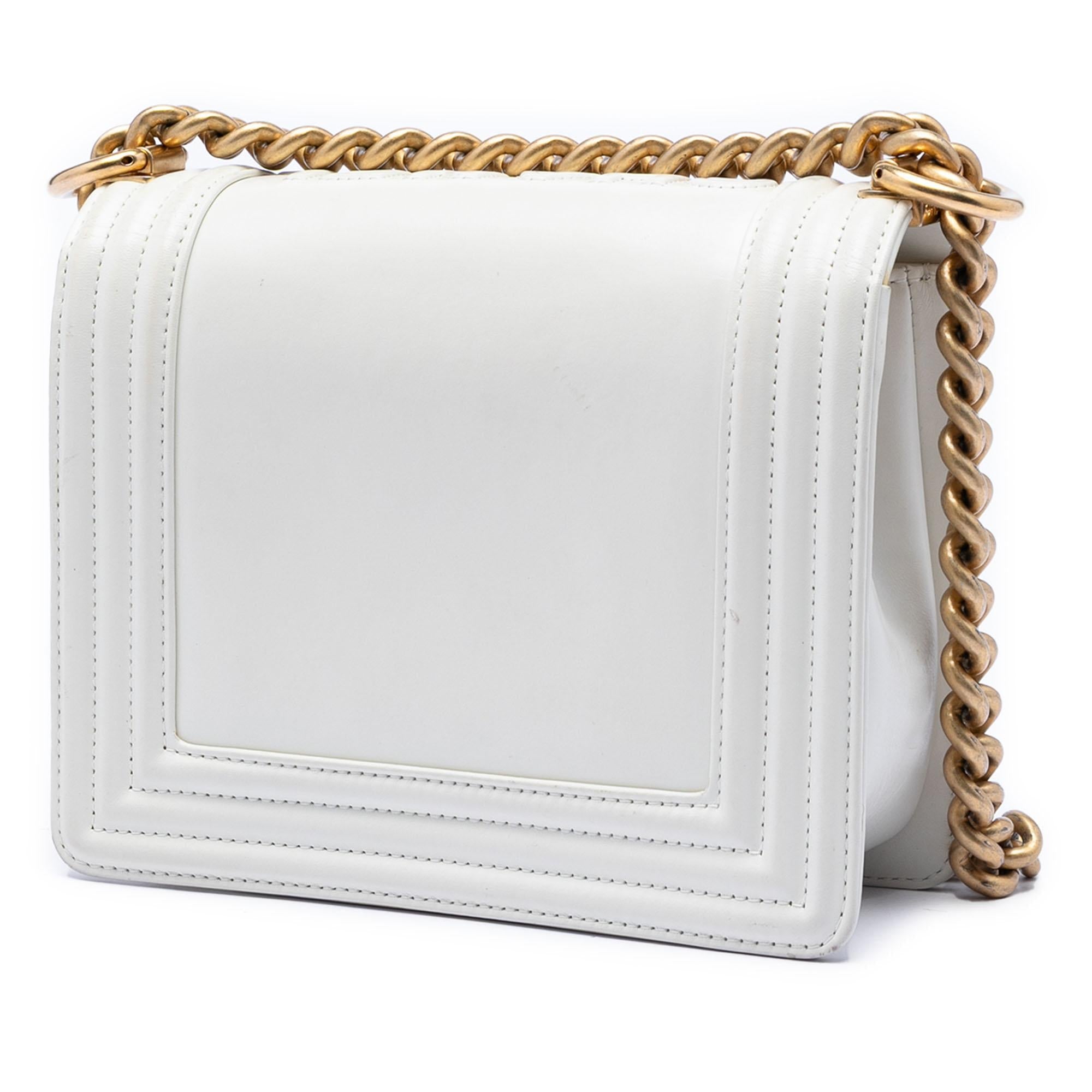 Chanel Square Calfskin Boy Reverso Flap