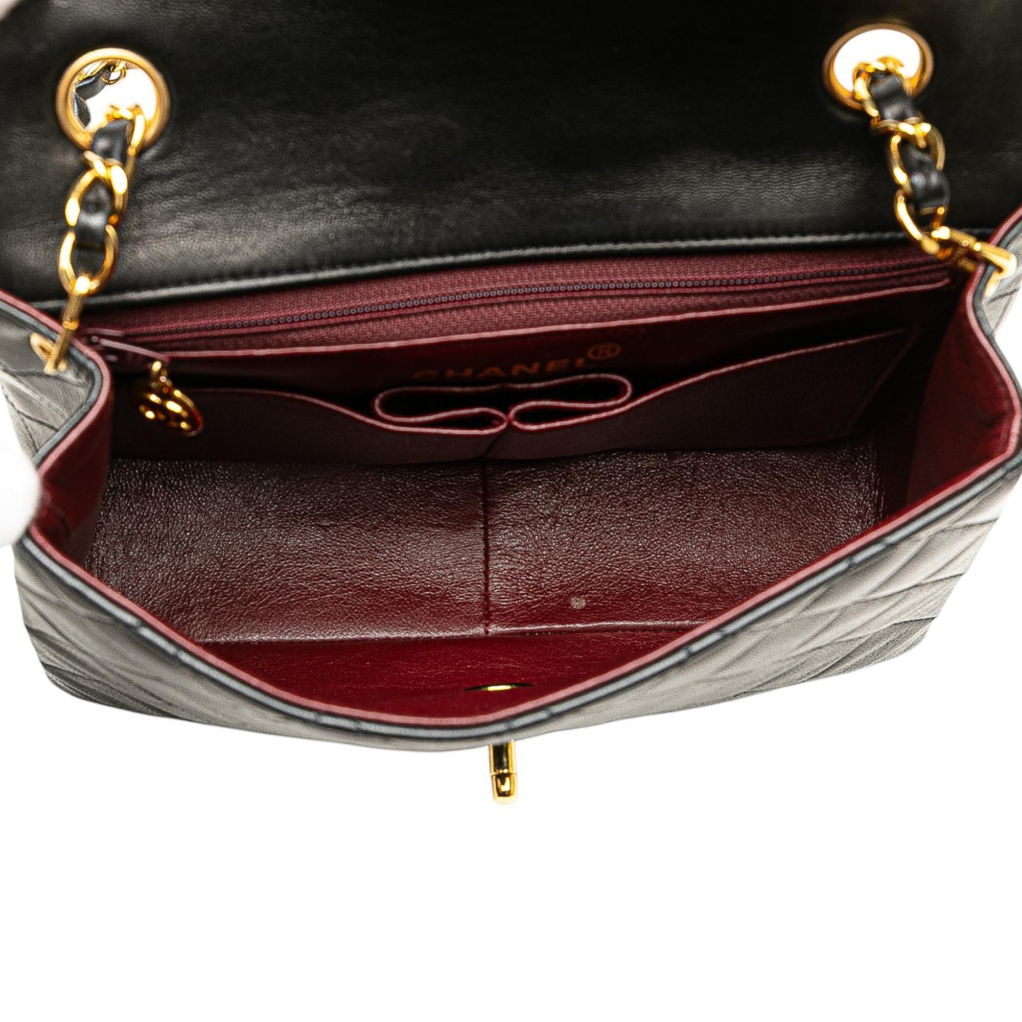 Chanel Square Quilted Lambskin Single Flap